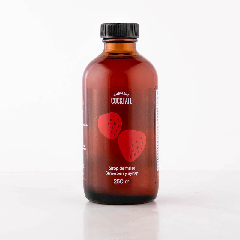 Sirop de fraise - 250ml - Monsieur Cocktail - Sirop - - La Guilde Culinaire