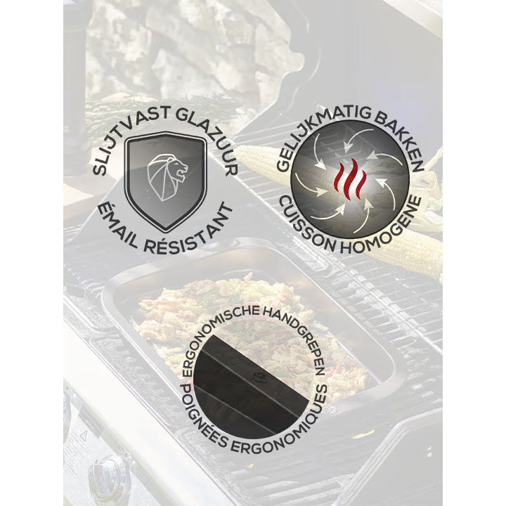 GRILL TO TABLE, Grill Viande, Noir, 38 cm - Peugeot - Accessoire pour BBQ - - La Guilde Culinaire