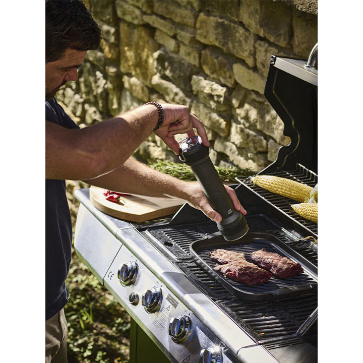 GRILL TO TABLE, Grill Viande, Noir, 38 cm - Peugeot - Accessoire pour BBQ - - La Guilde Culinaire