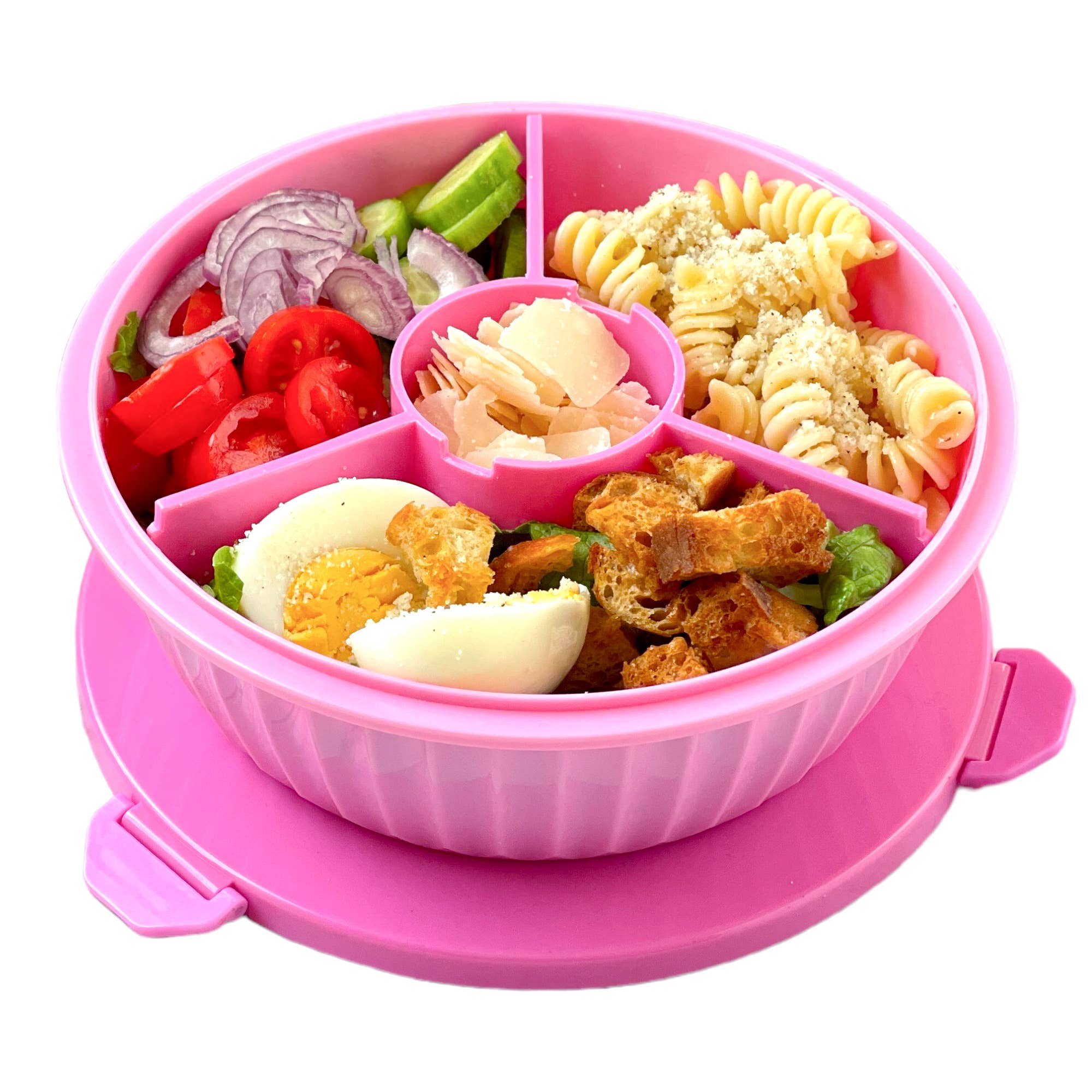 Bol à déjeuner étanche avec séparateur (Rose Goyave) - Yumbox - Boîte à repas - - La Guilde Culinaire