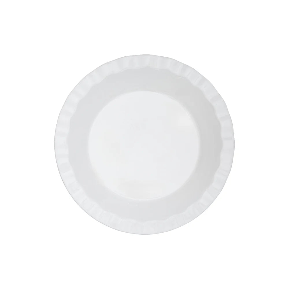 Plat à tarte cannelé blanc - 21,5 x 5 cm / 1L - Maxwell & Williams - Plat à tarte - - La Guilde Culinaire