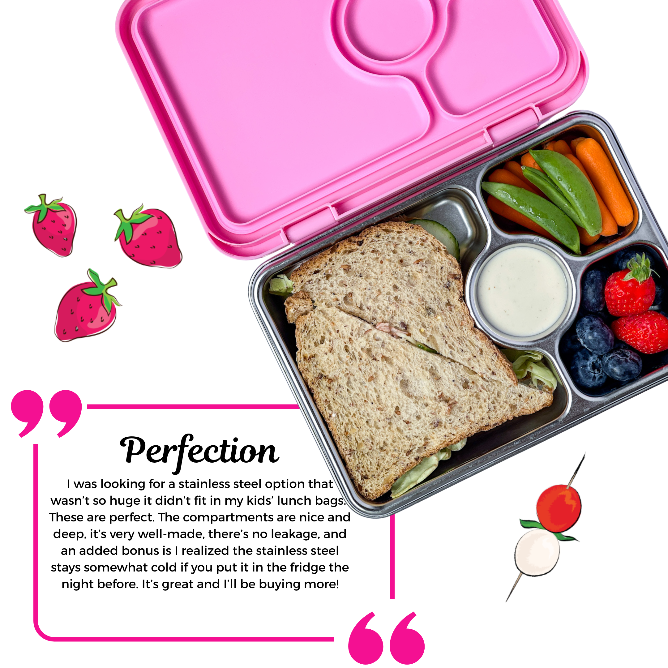 Yumbox Prêt – Boîte à Lunch Bento Étanche en Acier Inoxydable - Yumbox - Boîte à repas - - La Guilde Culinaire