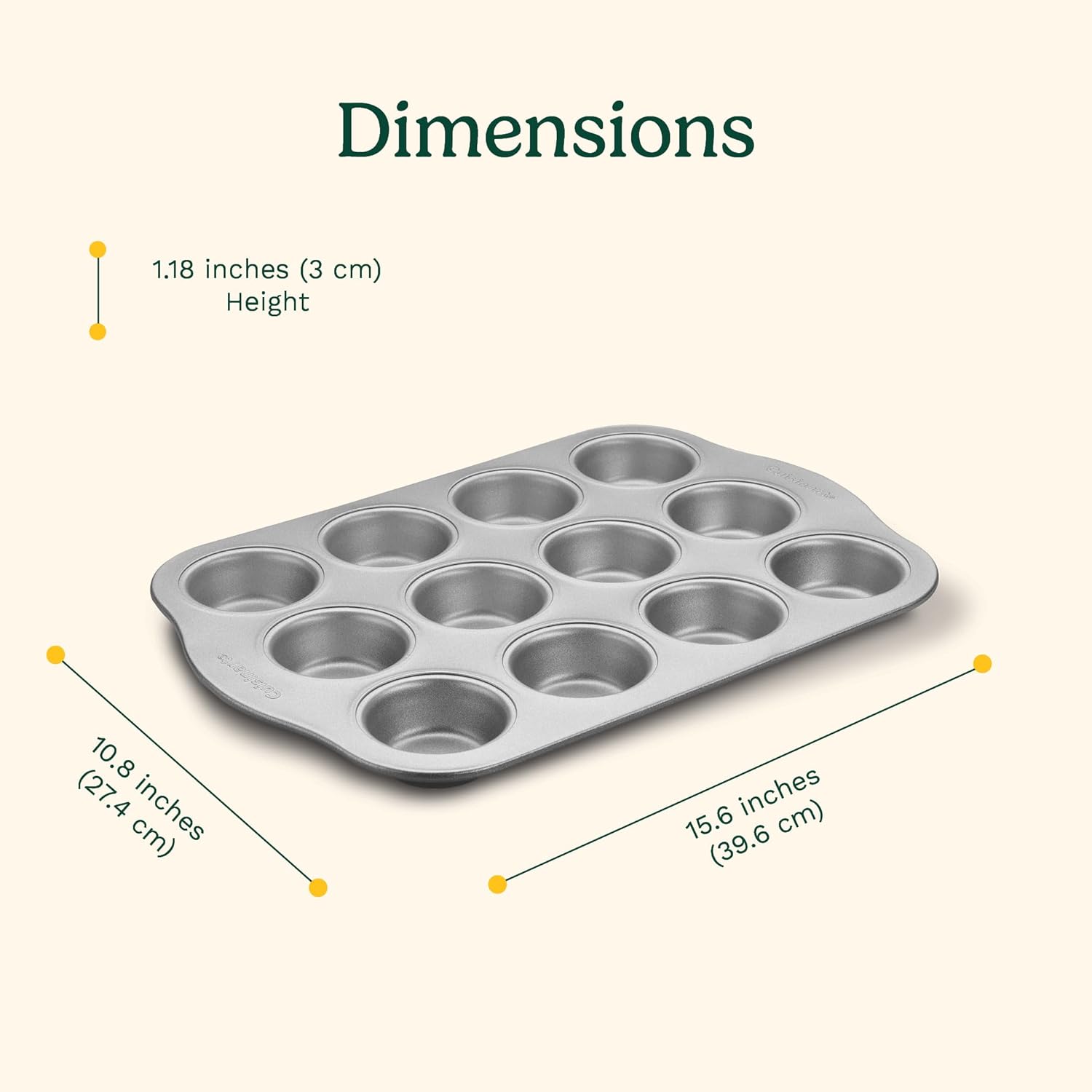 Moule à muffins antiadhésif en acier au carbone Easy Grip 12 tasses - Cuisinart - Moule à muffins - - La Guilde Culinaire