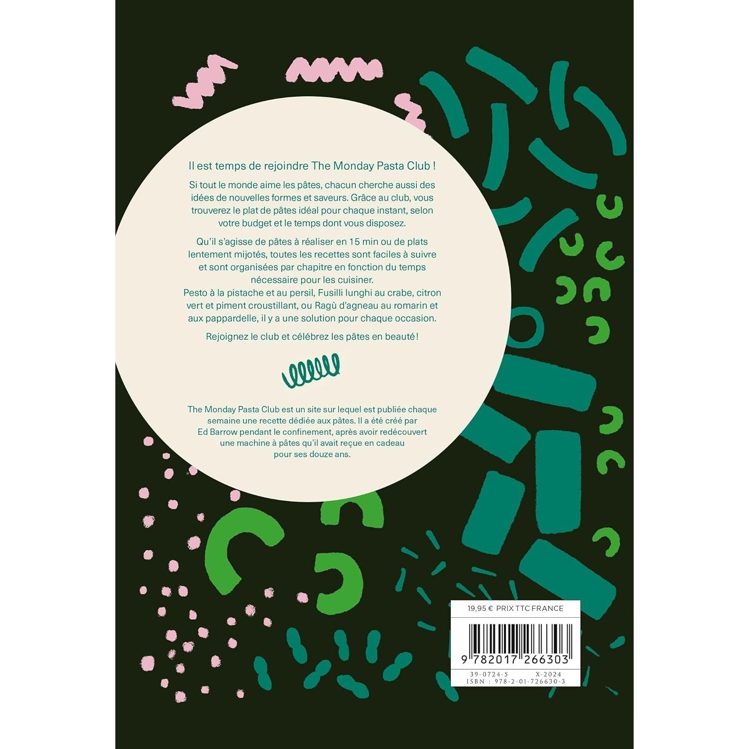 The monday pasta club - Hachette Ed. - Livre de cuisine - - La Guilde Culinaire