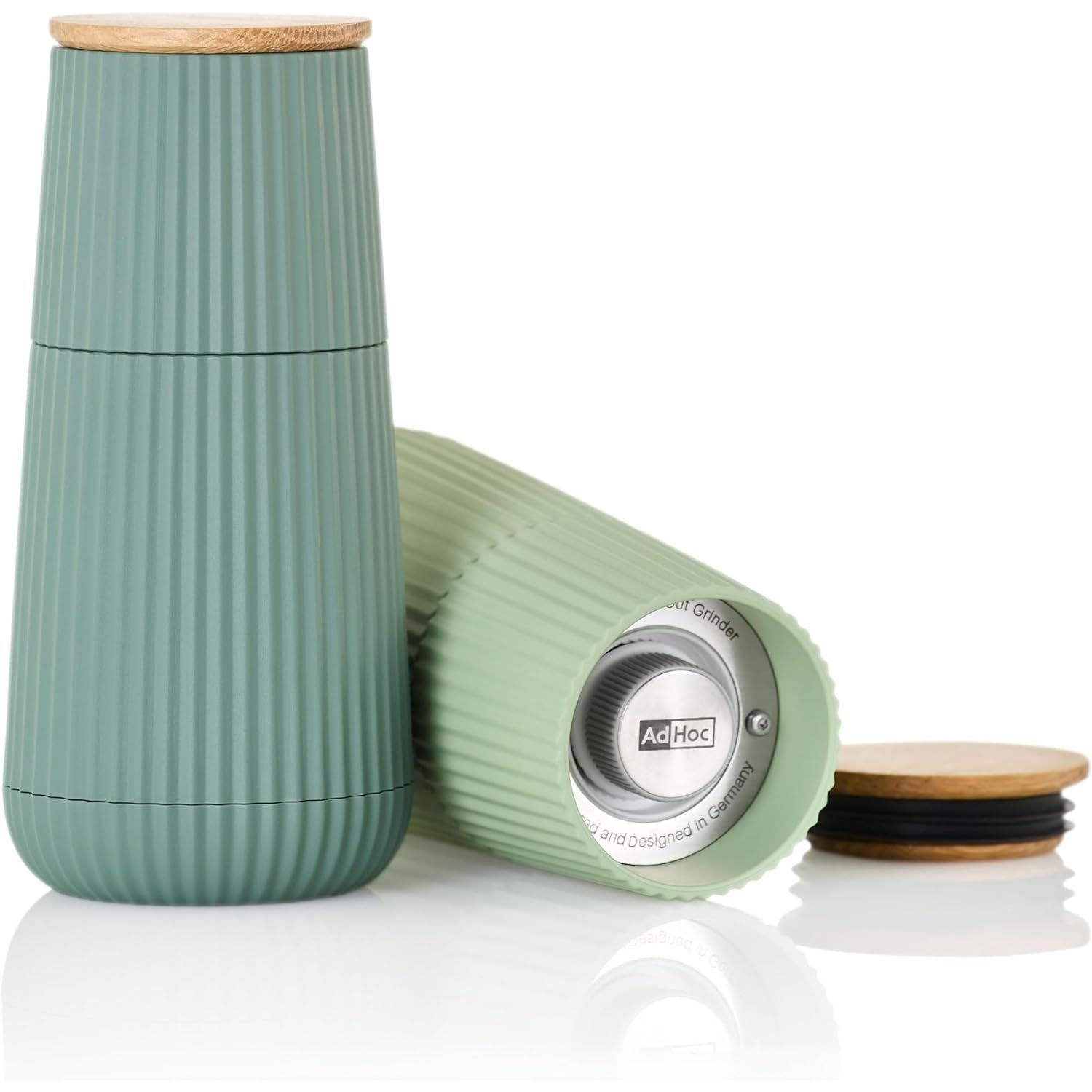 Ensemble de moulins à poivre et à sel, vert et vert clair - AdHoc - Moulin à grains - - La Guilde Culinaire