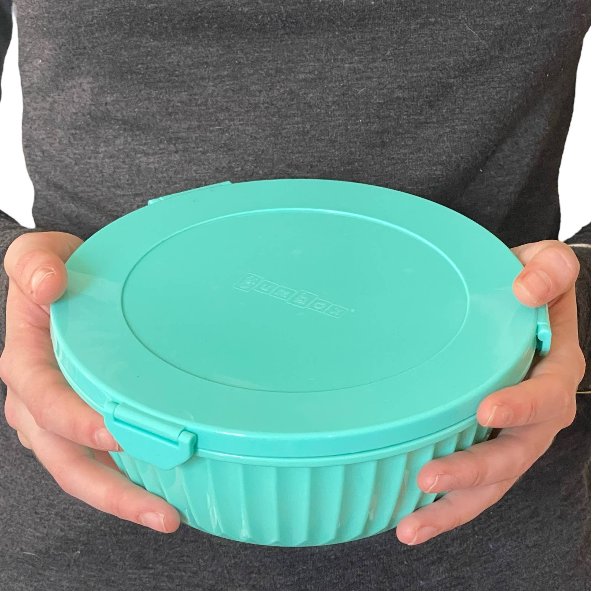 Bol à salade étanche avec séparateur 3 compartiments - Paradise Aqua - Yumbox - Boîte à repas - - La Guilde Culinaire