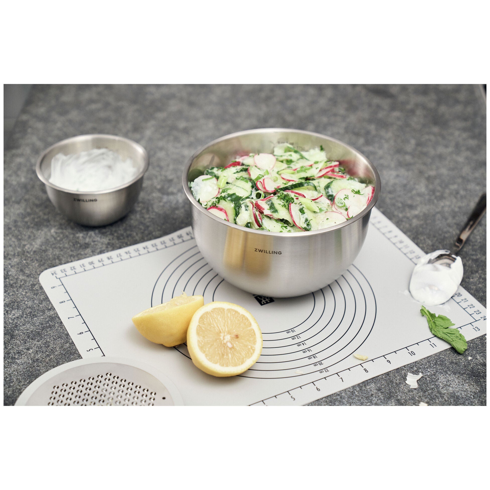 Set de bols S/M/L / 3 pièces, acier inoxydable, argent - Zwilling - Bol à mélanger - - La Guilde Culinaire