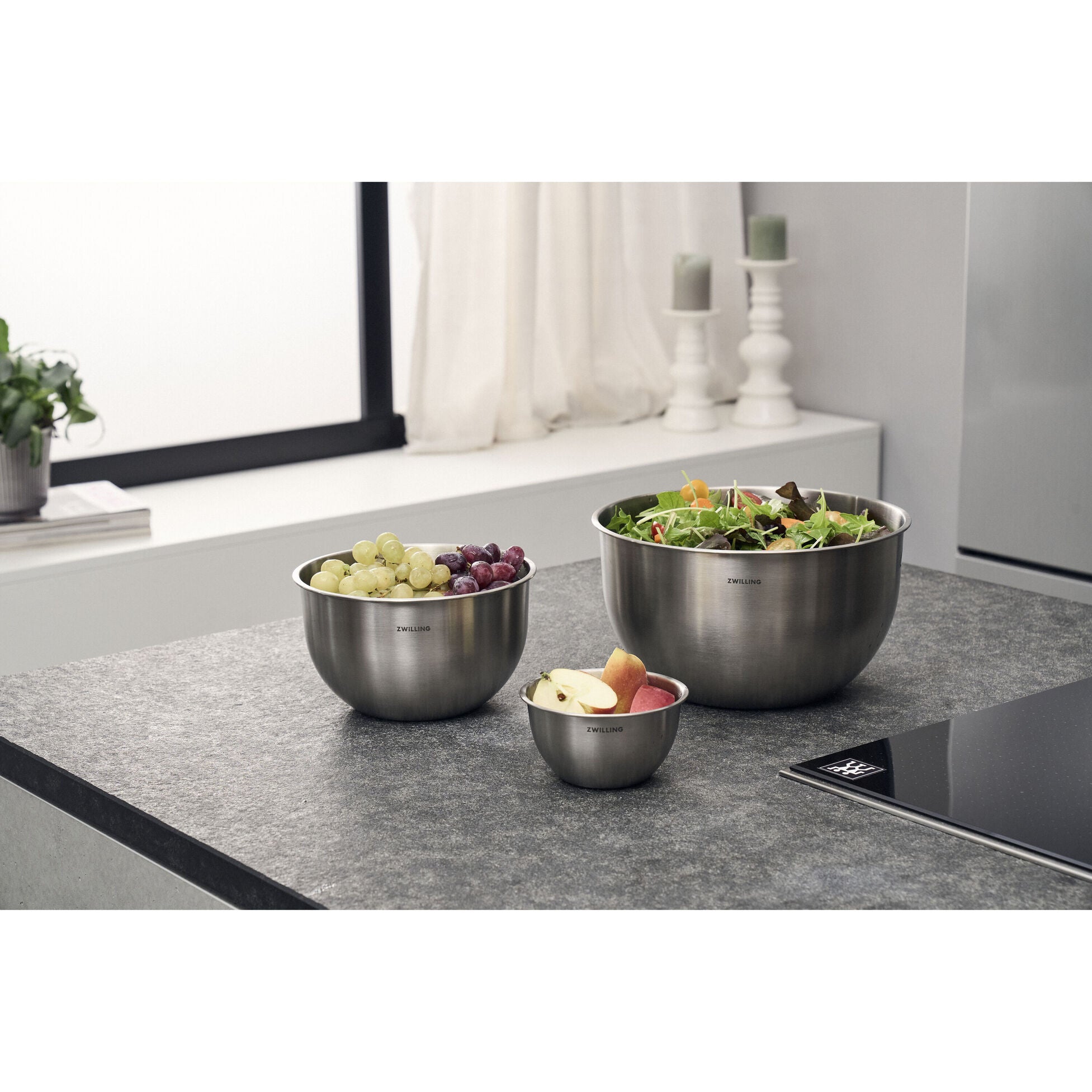 Set de bols S/M/L / 3 pièces, acier inoxydable, argent - Zwilling - Bol à mélanger - - La Guilde Culinaire