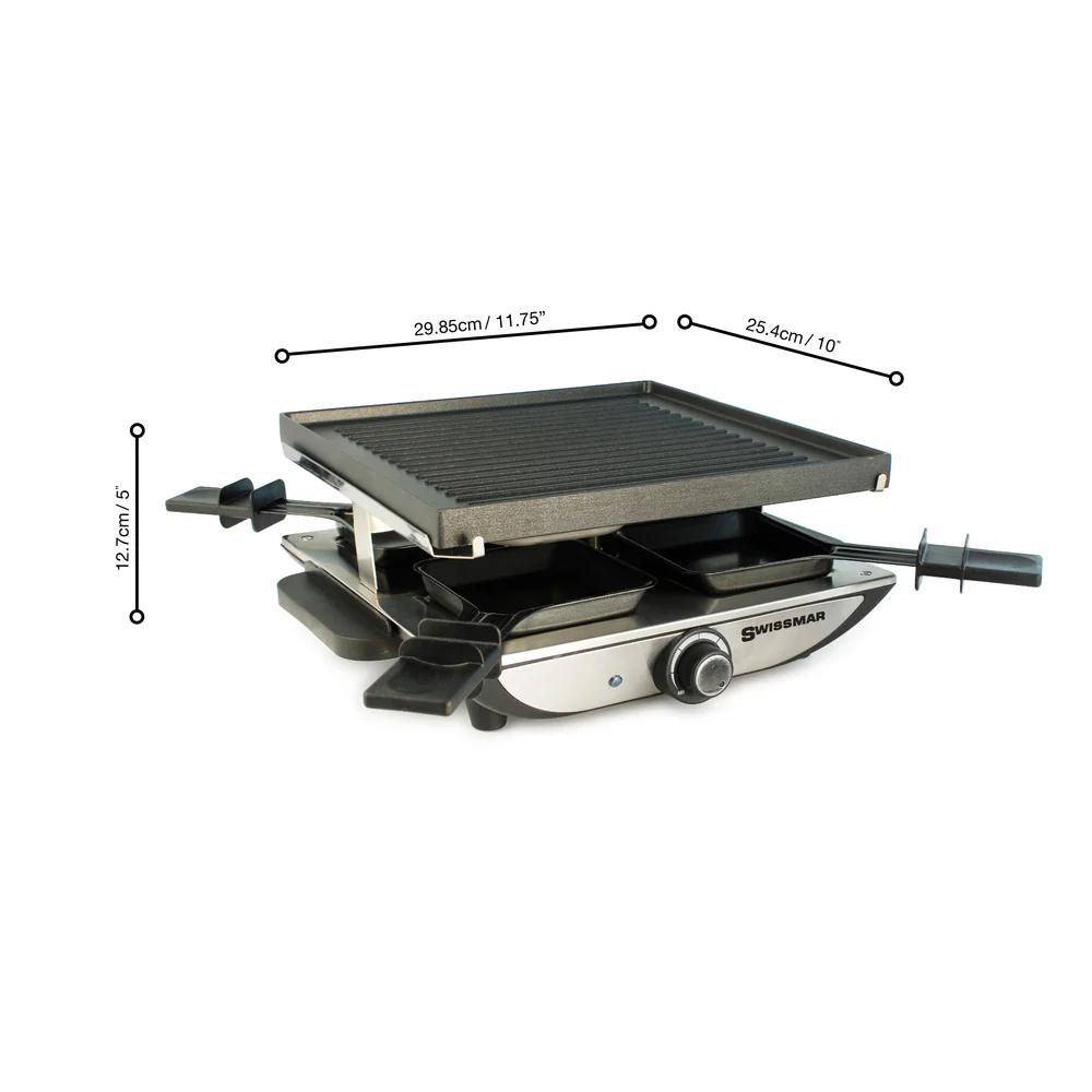 Appareil à raclette, Dessus antiadhésif en aluminium, 4 personnes - Swissmar - Swissmar - Appareil à raclette - - La Guilde Culinaire