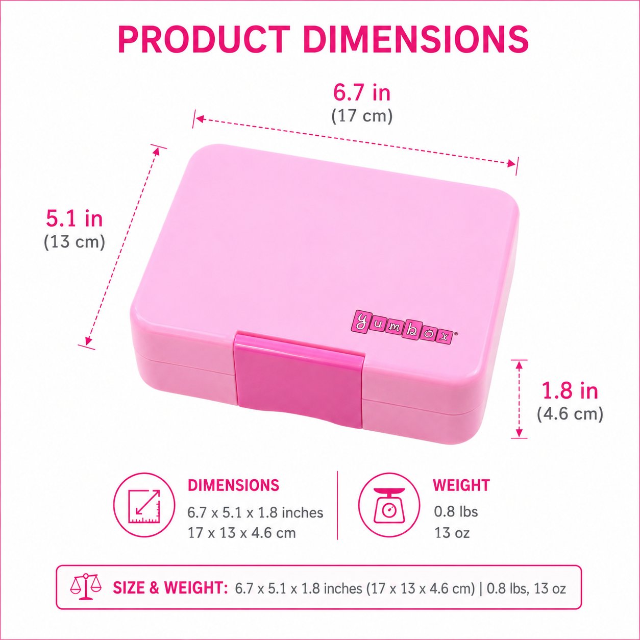 Yumbox Snack - Boîte à Lunch Bento de Petite Taille - Yumbox - Boîte à repas - - La Guilde Culinaire