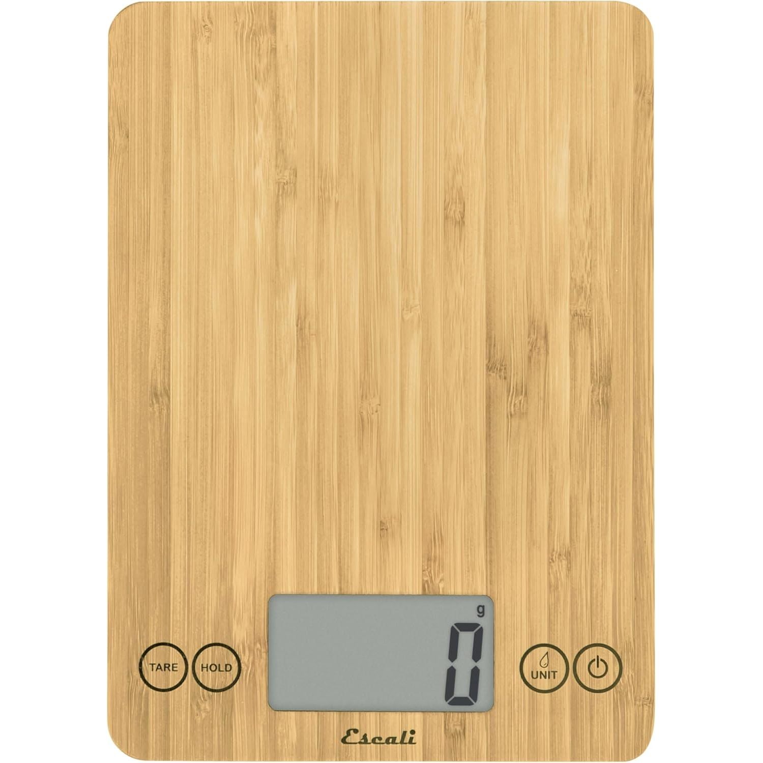 Balance de cuisine numérique en verre, Arti Bamboo - Escali - Balance - ECO157 - La Guilde Culinaire