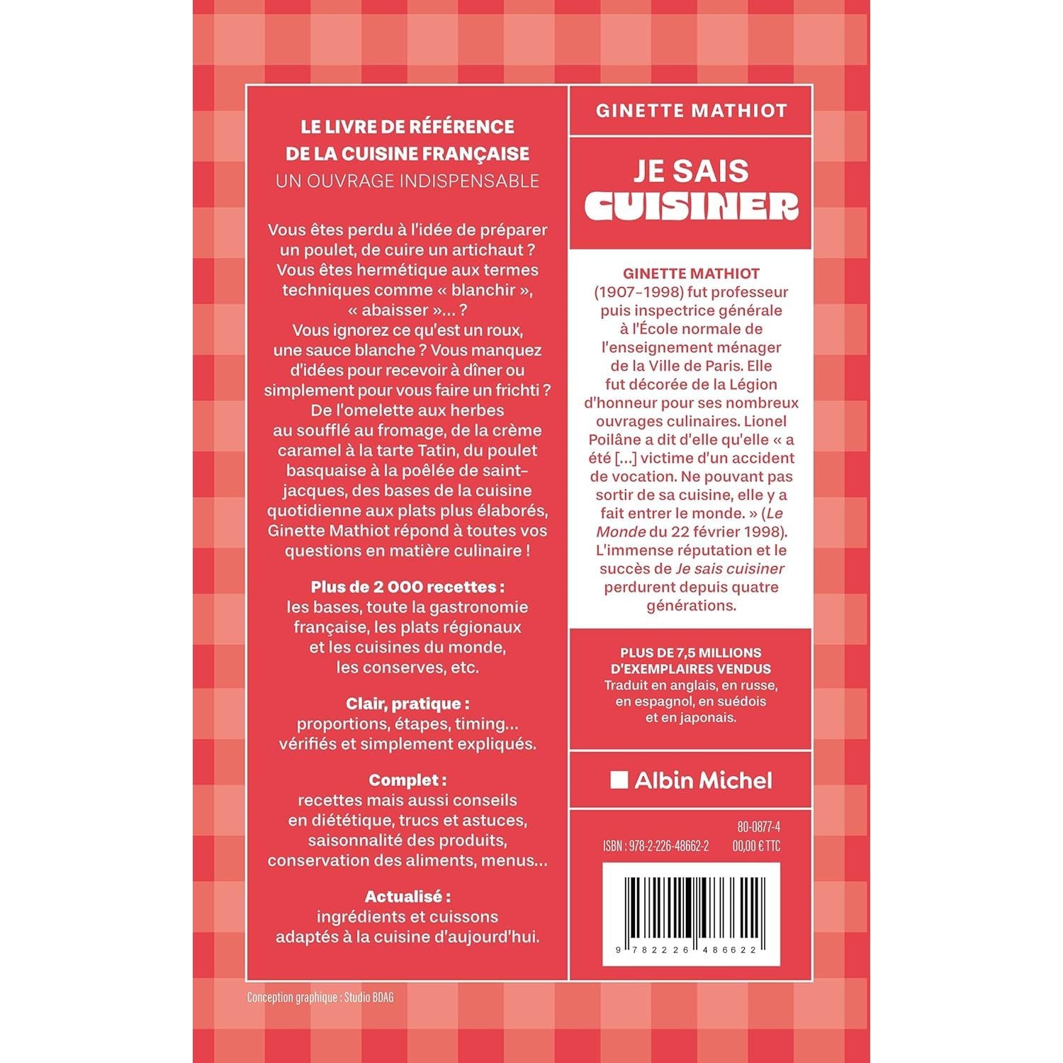 Je sais cuisiner (Ed.2024) - Albin Michel Ed. - Livre de cuisine - - La Guilde Culinaire