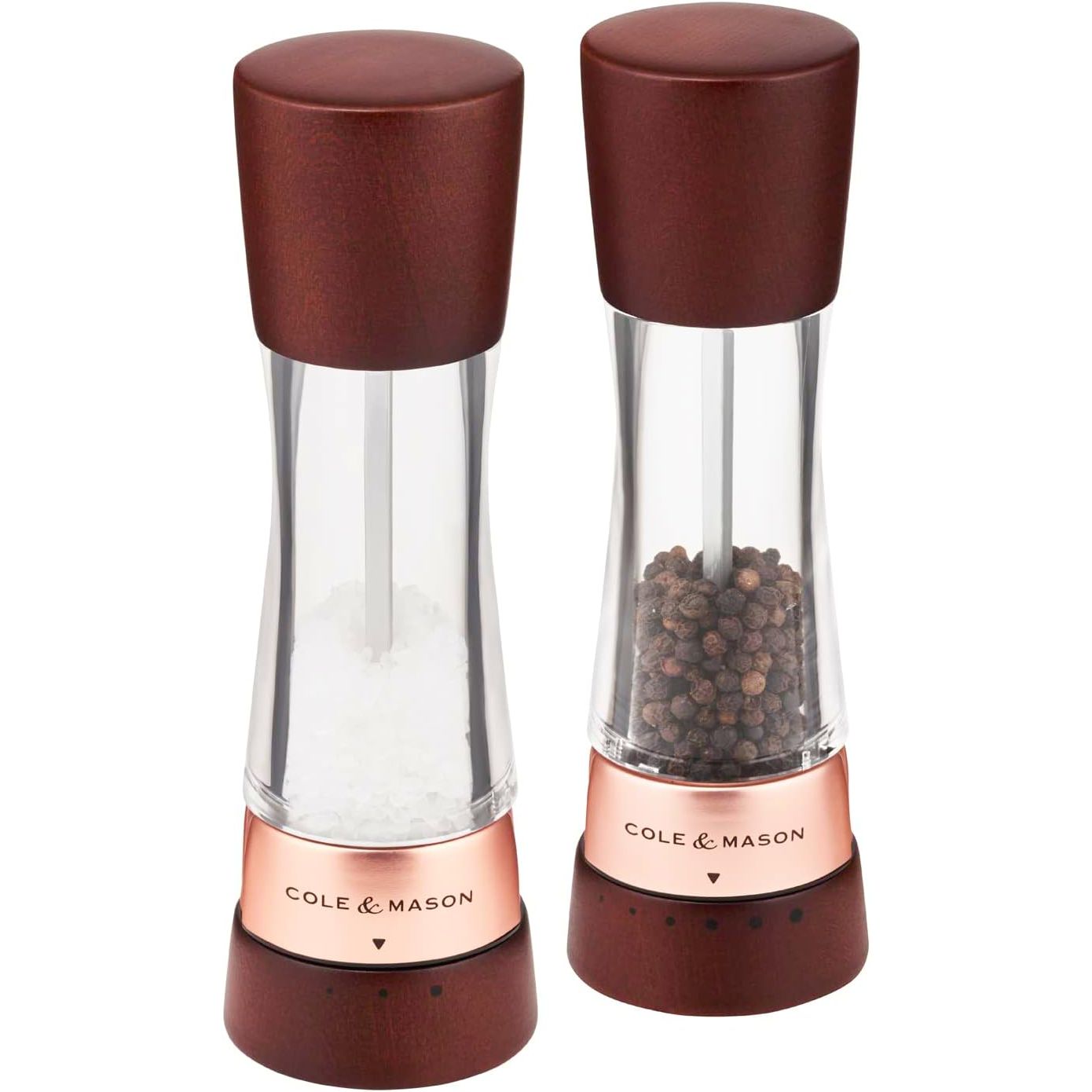 Moulin à sel et à poivre Cole & Mason Derwent Châtaigne Rose Or - Cole & Mason - Moulin à poivre et sel - - La Guilde Culinaire