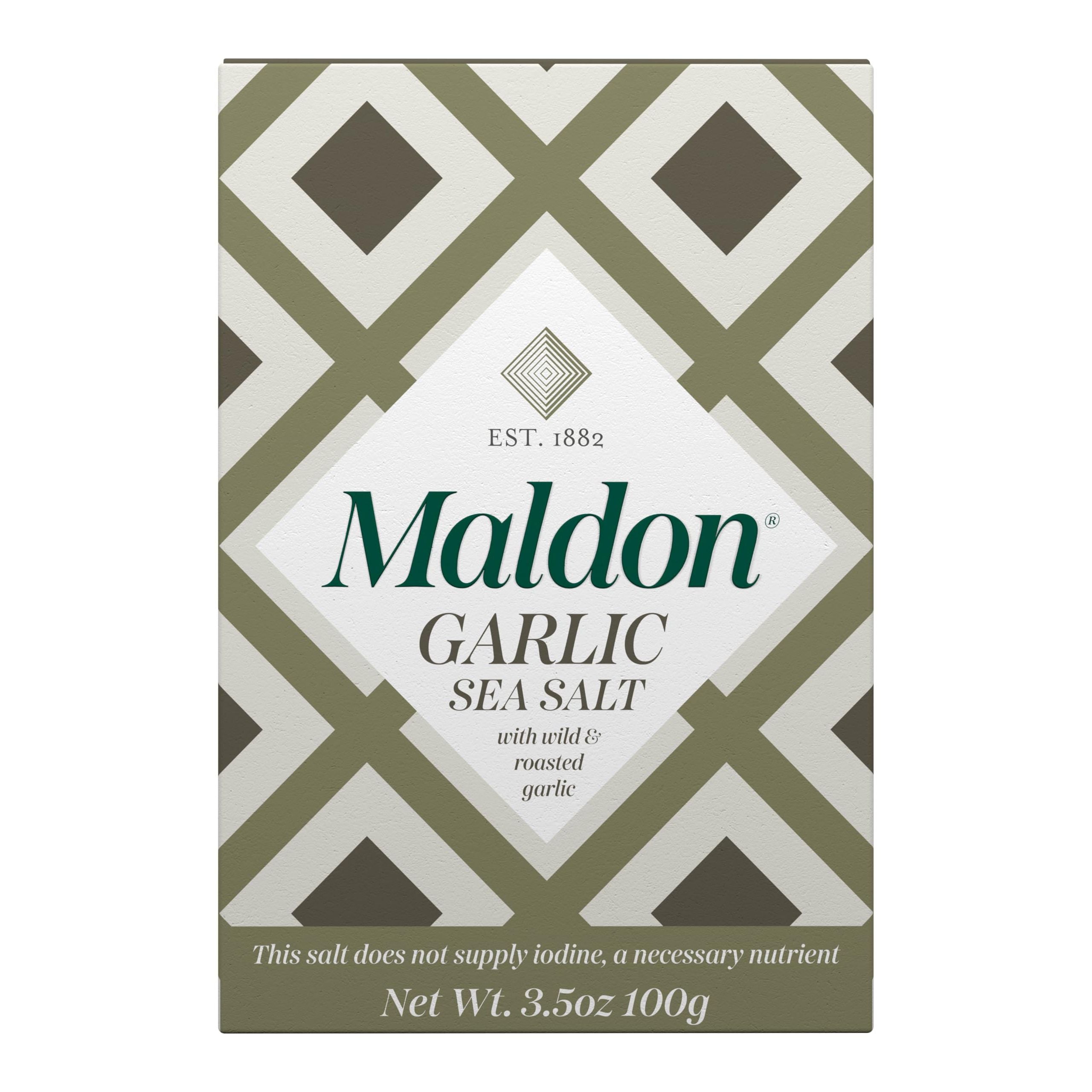 Flocons de sel de mer à l'ail Maldon - 100 g - Maldon - Sel - - La Guilde Culinaire