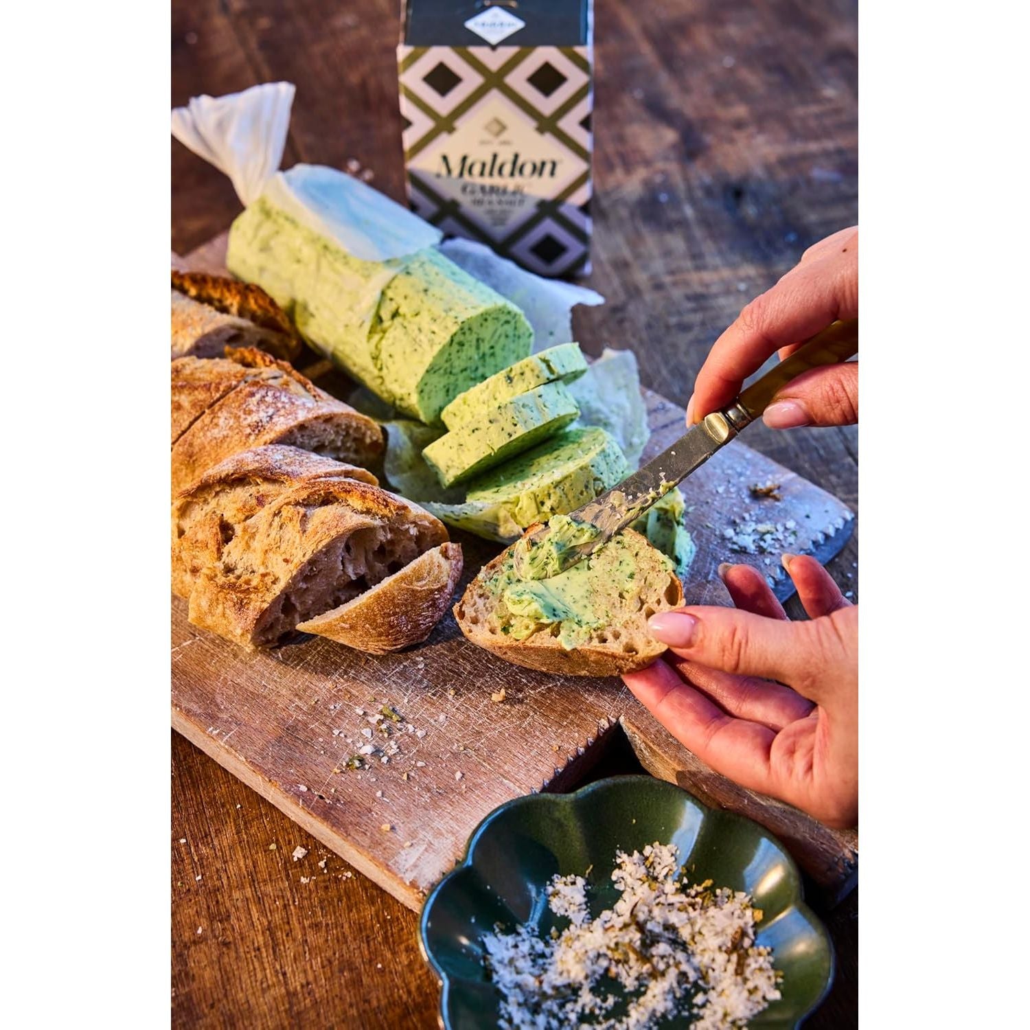 Flocons de sel de mer à l'ail Maldon - 100 g - Maldon - Sel - - La Guilde Culinaire