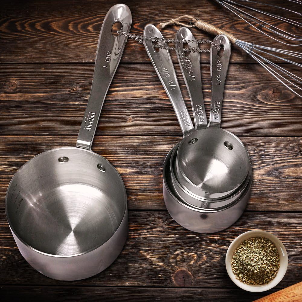 Ensemble de 8 tasses et cuillères à mesurer - All-Clad - Tasse & Cuillère à mesurer - - La Guilde Culinaire
