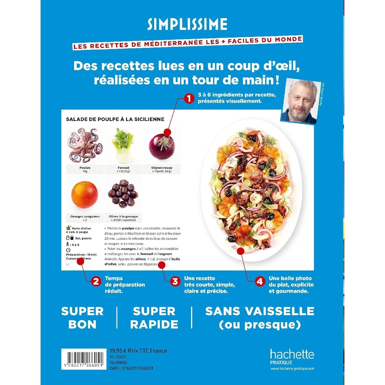 Simplissime : Les recettes de Méditerranée les + faciles du monde - Hachette Ed. - Livre de cuisine - - La Guilde Culinaire