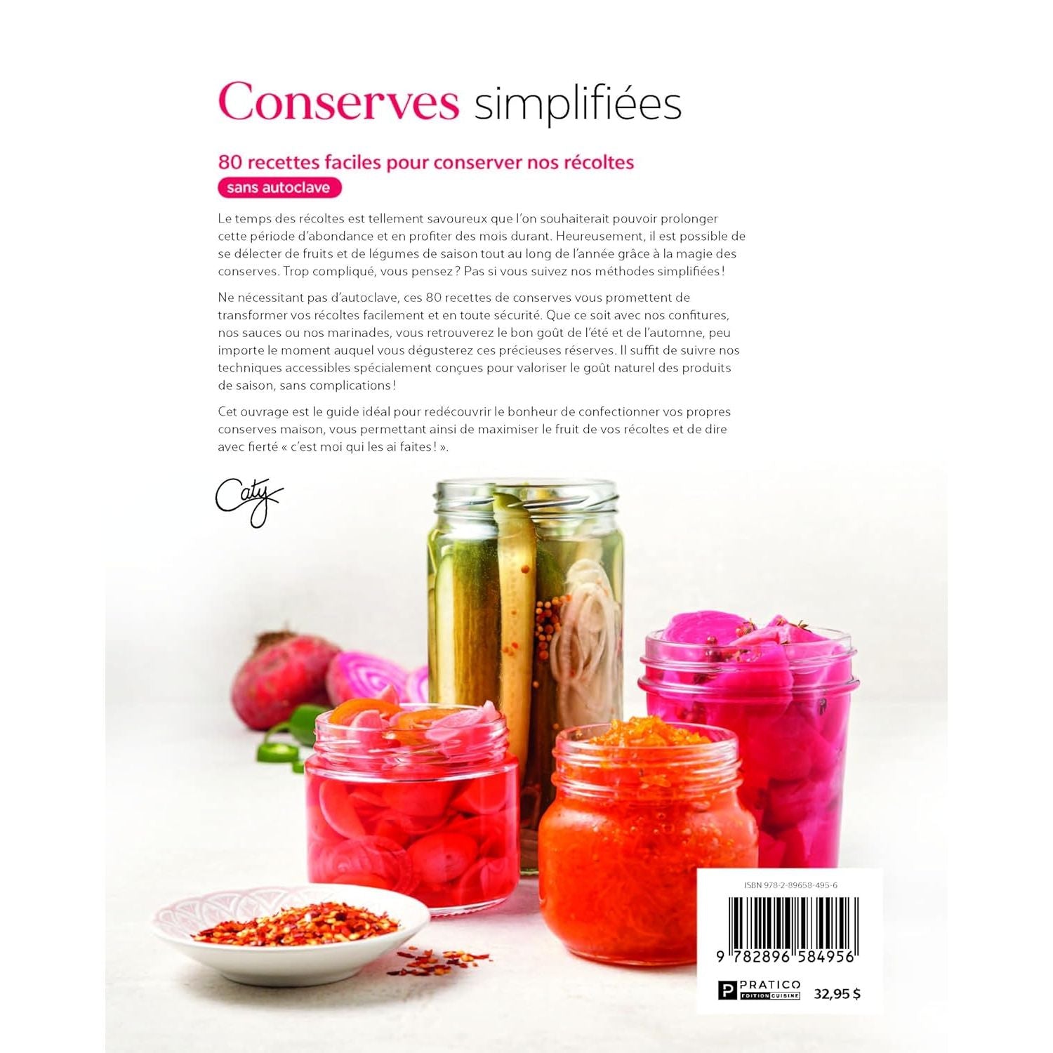 Conserves simplifiées : 80 recettes faciles pour conserver nos récoltes - Pratico Ed. - Livre de cuisine - - La Guilde Culinaire