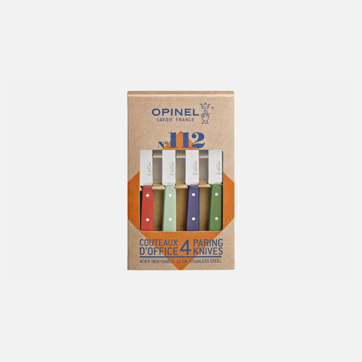 Opinel - Coffret de 4 Couteaux N°112 Couleurs Paysage - Opinel - Couteau d'office - - La Guilde Culinaire