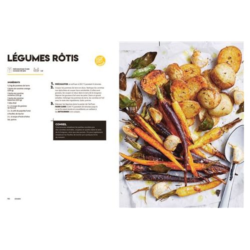 Airfryer : La friteuse qui cuit tout tout tout - 190 recettes avec très peu d'huile - Marabout - Livre de cuisine - - La Guilde Culinaire