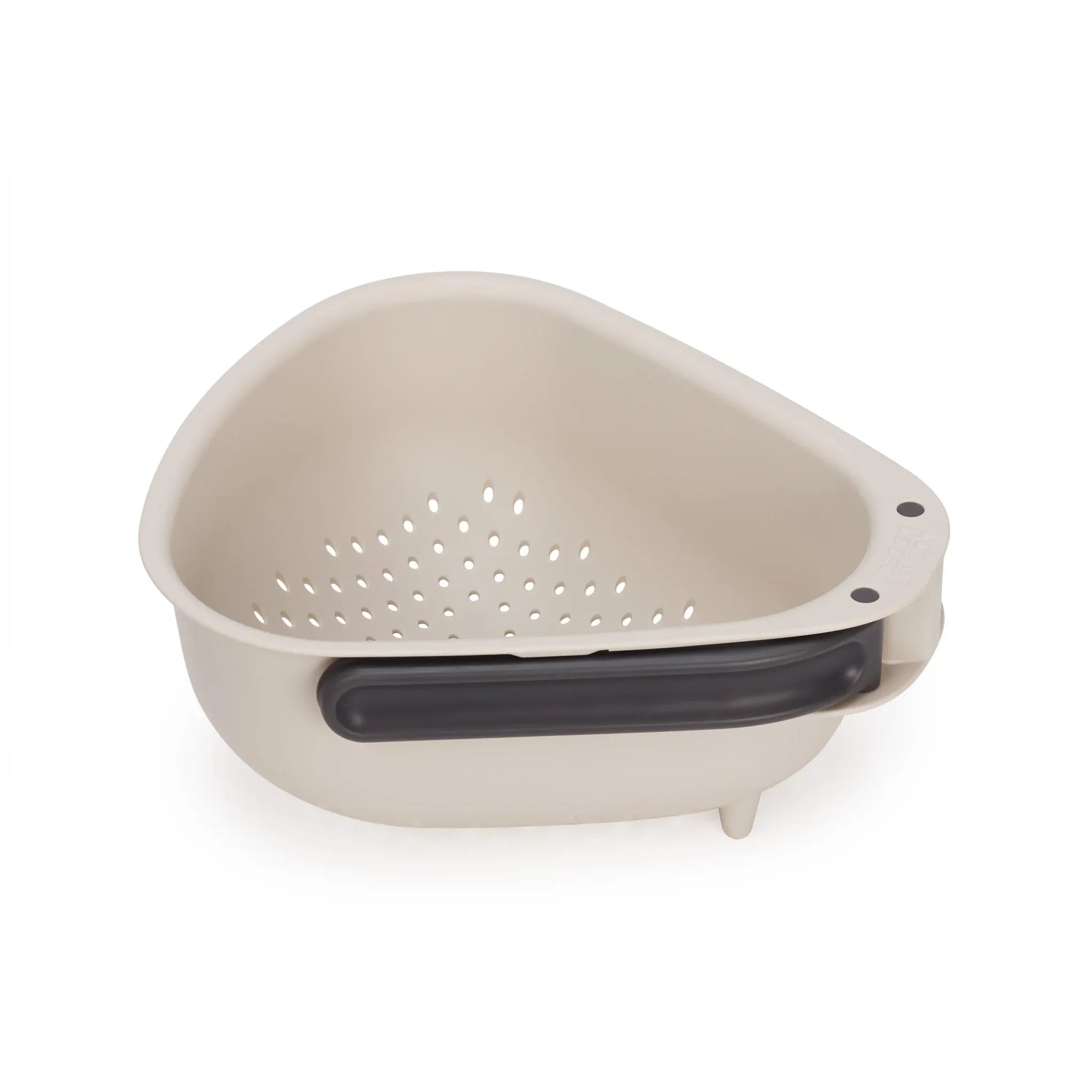 Grande passoire blanche Droplet avec poignée pliable - Joseph Joseph - Passoire et écumoire - - La Guilde Culinaire