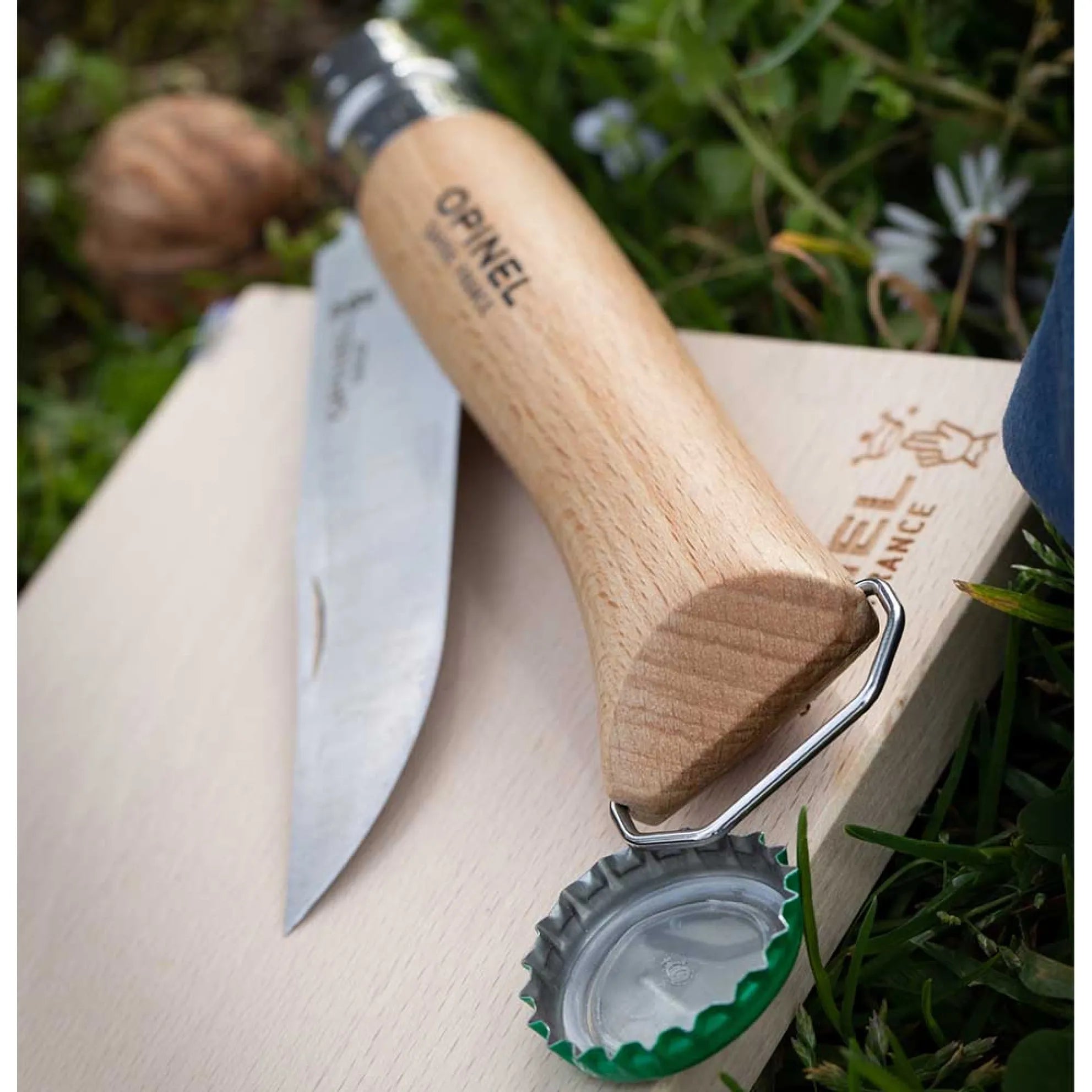 Opinel - N°10 Tire-Bouchon Décapsuleur - Opinel - Couteau de poche - - La Guilde Culinaire