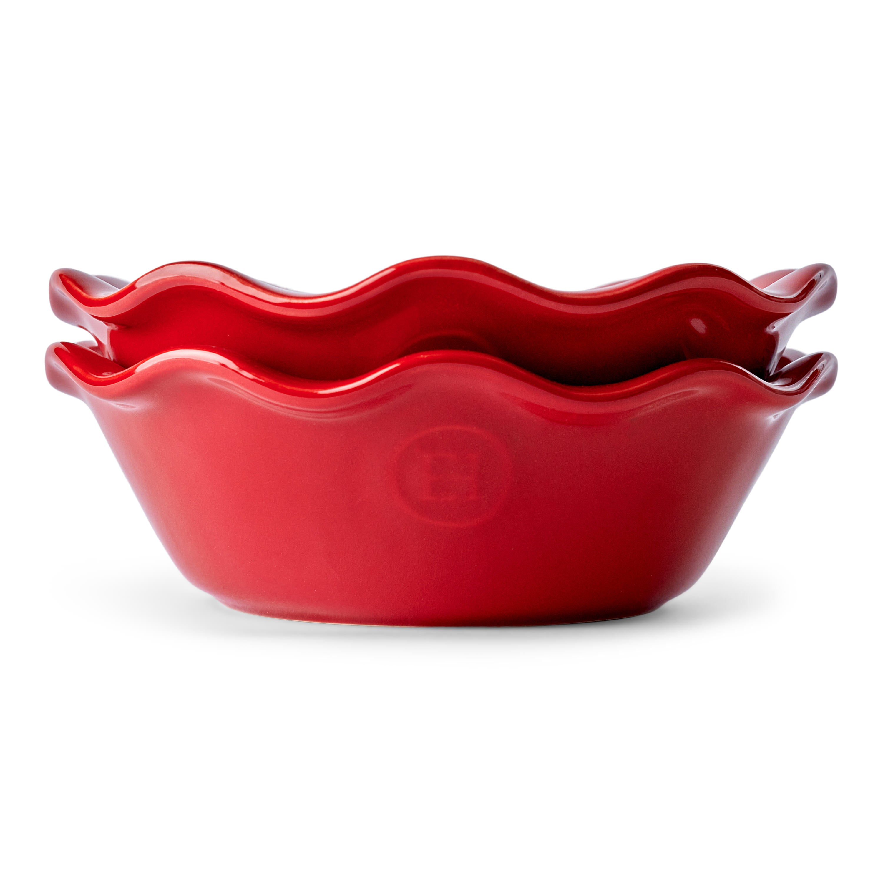 Ensemble de 2 pièces, plats à tartelette Grand Cru - Emile Henry - Emile Henry - Plat à tarte - - La Guilde Culinaire