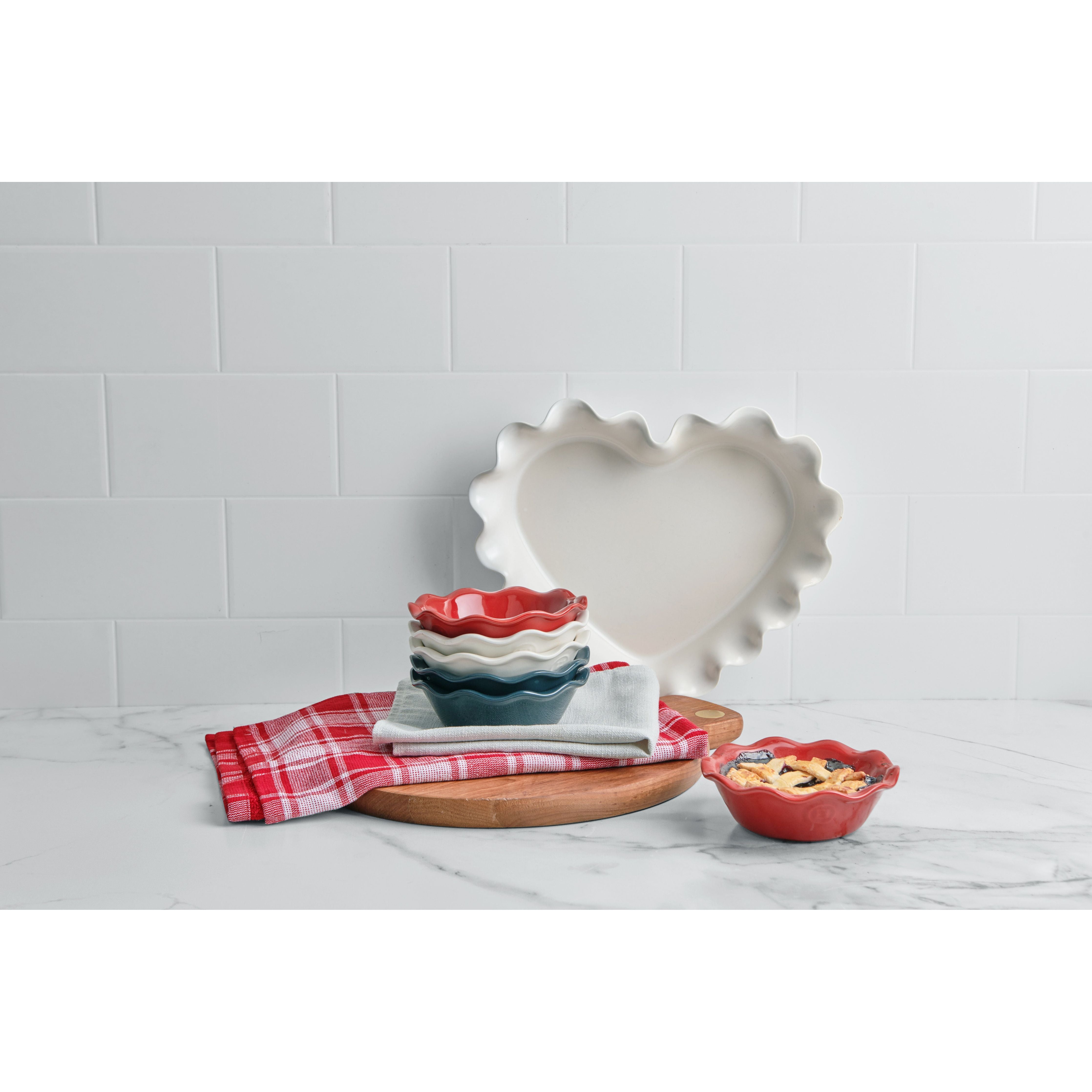 Ensemble de 2 pièces, plats à tartelette Grand Cru - Emile Henry - Emile Henry - Plat à tarte - - La Guilde Culinaire