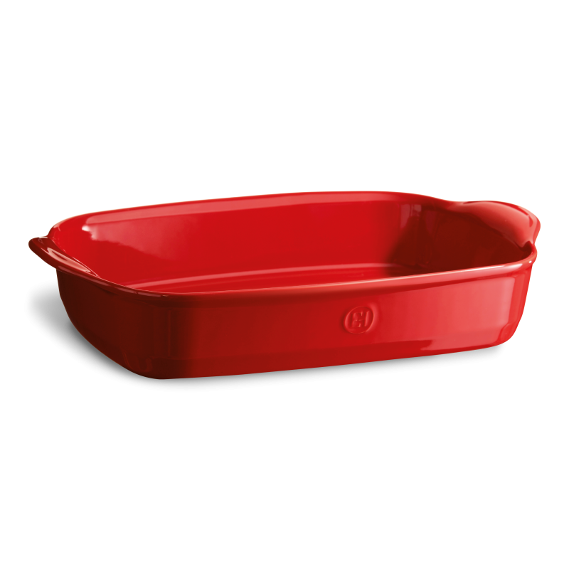 Plat à Four Rectangulaire 35X25.5cm - Emile Henry Grand Cru - Rouge - Emile Henry - Plat de cuisson - 91349652 - La Guilde Culinaire