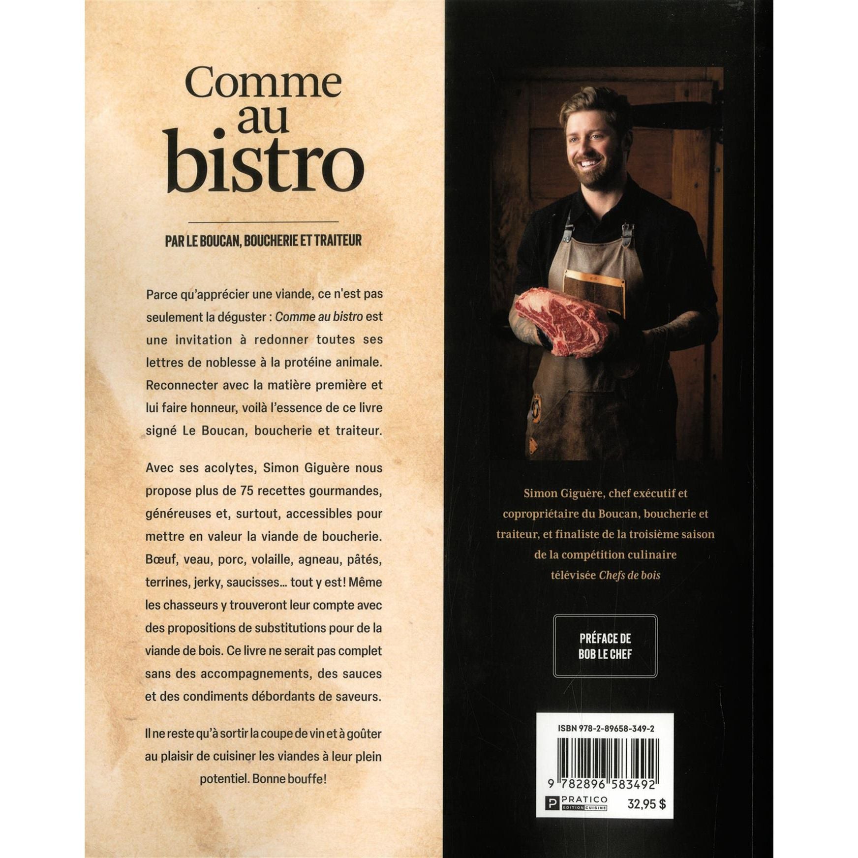 Comme au bistro : 75 recettes gourmandes de viandes tendres et savoureuses - Pratico Ed. - Livre de cuisine - - La Guilde Culinaire