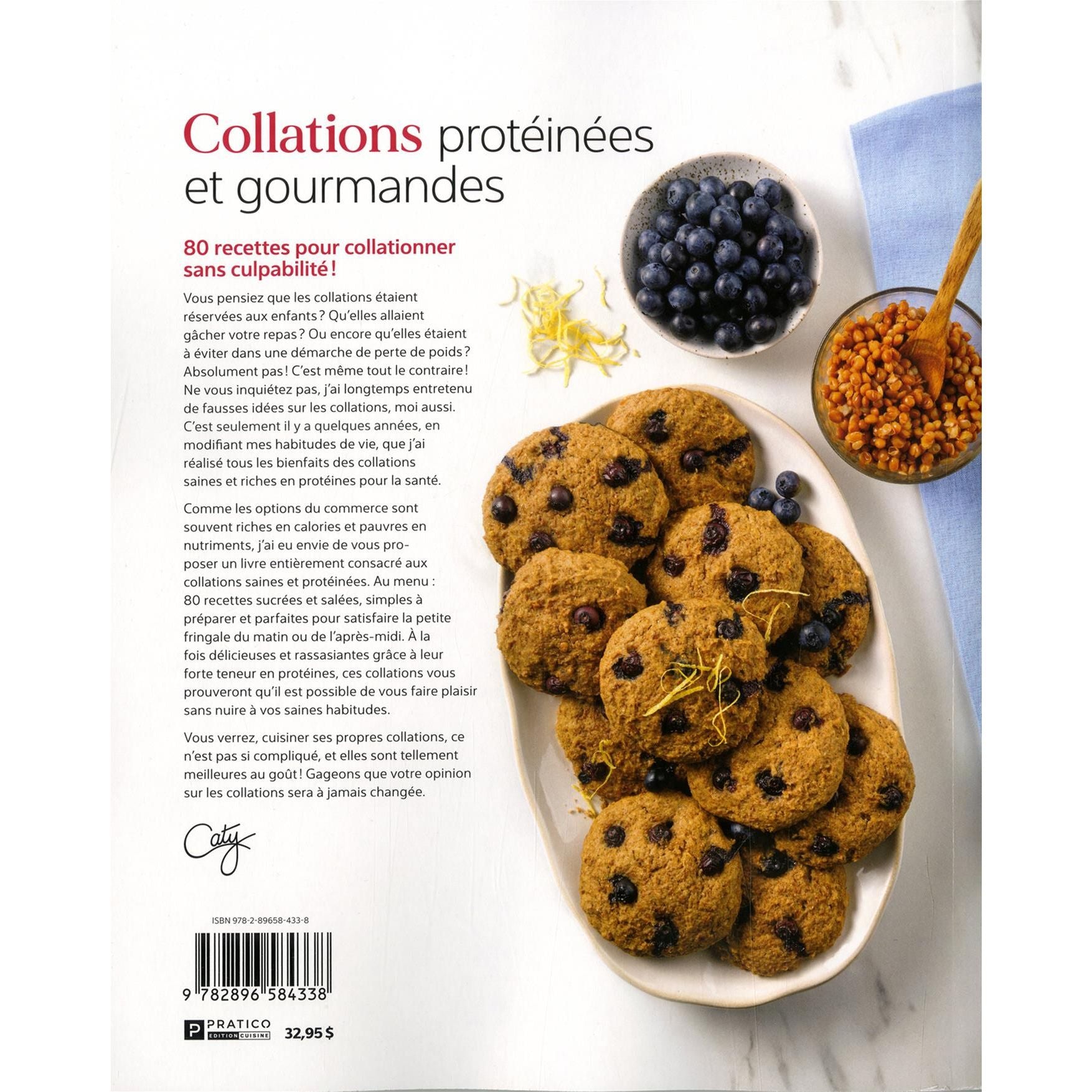 Collations protéinées et gourmandes - Pratico Ed. - Livre de cuisine - - La Guilde Culinaire