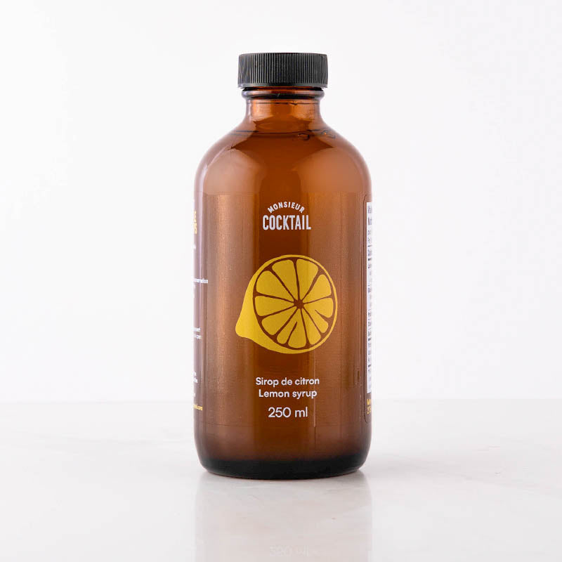 Sirop de citron 250ml - Monsieur Cocktail - Sirop - - La Guilde Culinaire