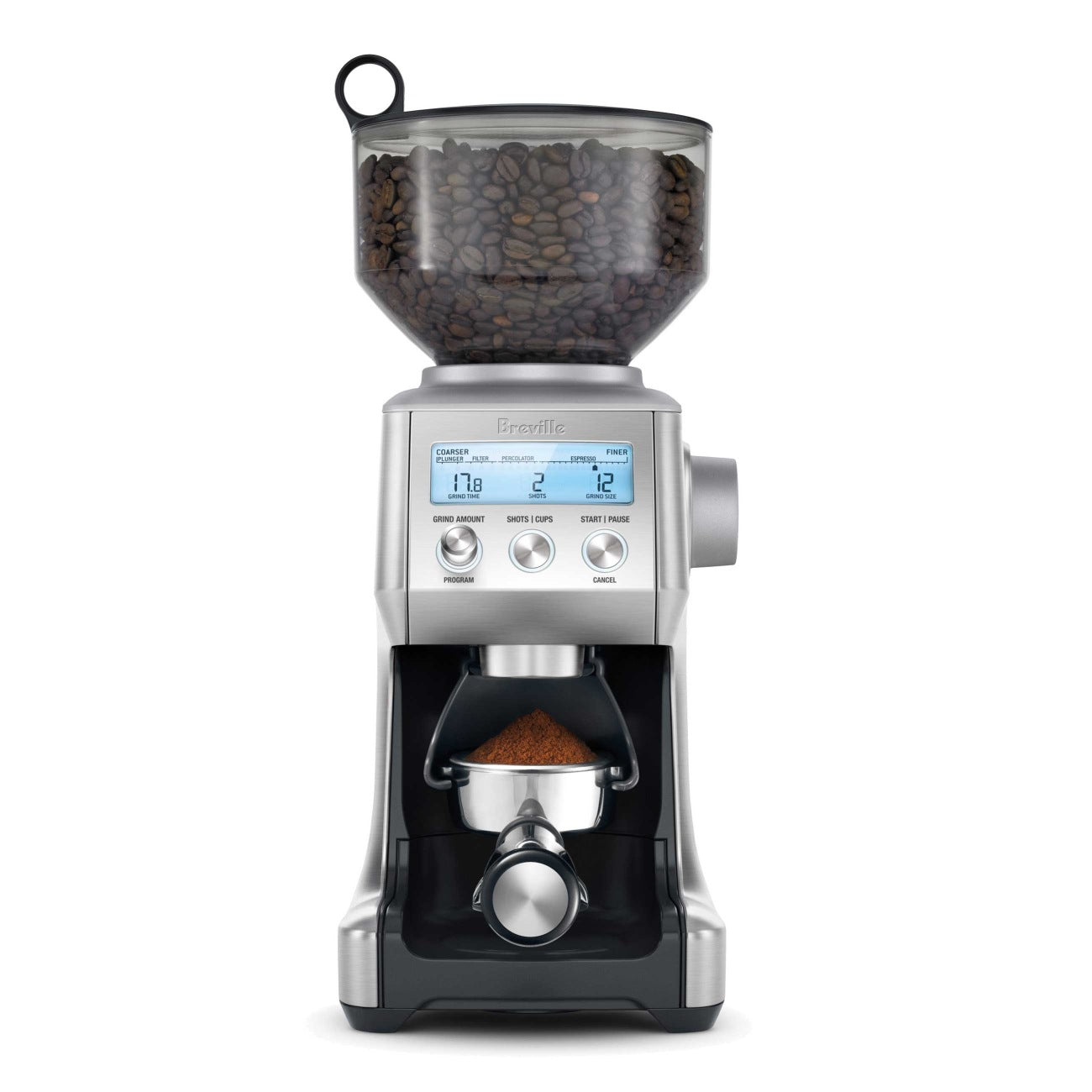 Moulin à café le Smart Grinder Pro Acier inoxydable brossé - Breville - Moulin à café - BCG820BSS1BCA1 - La Guilde Culinaire
