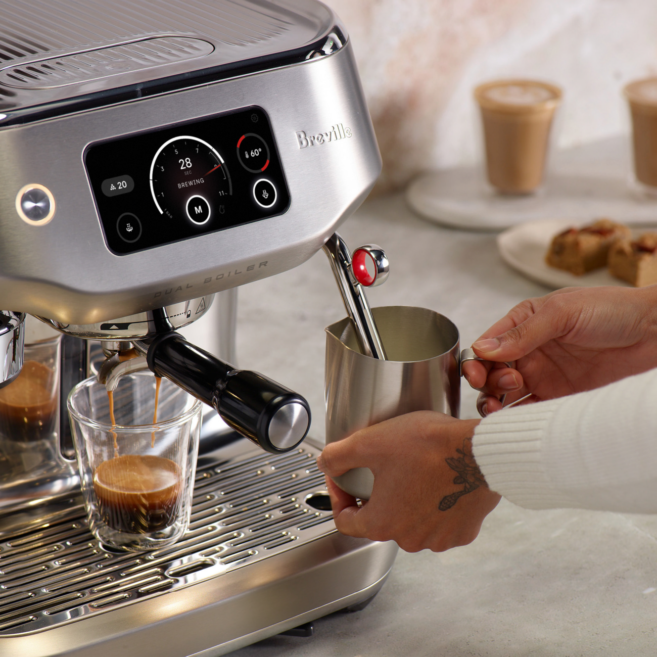 Machine à espresso The Oracle Dual Boiler - Breville - Machine à espresso - - La Guilde Culinaire