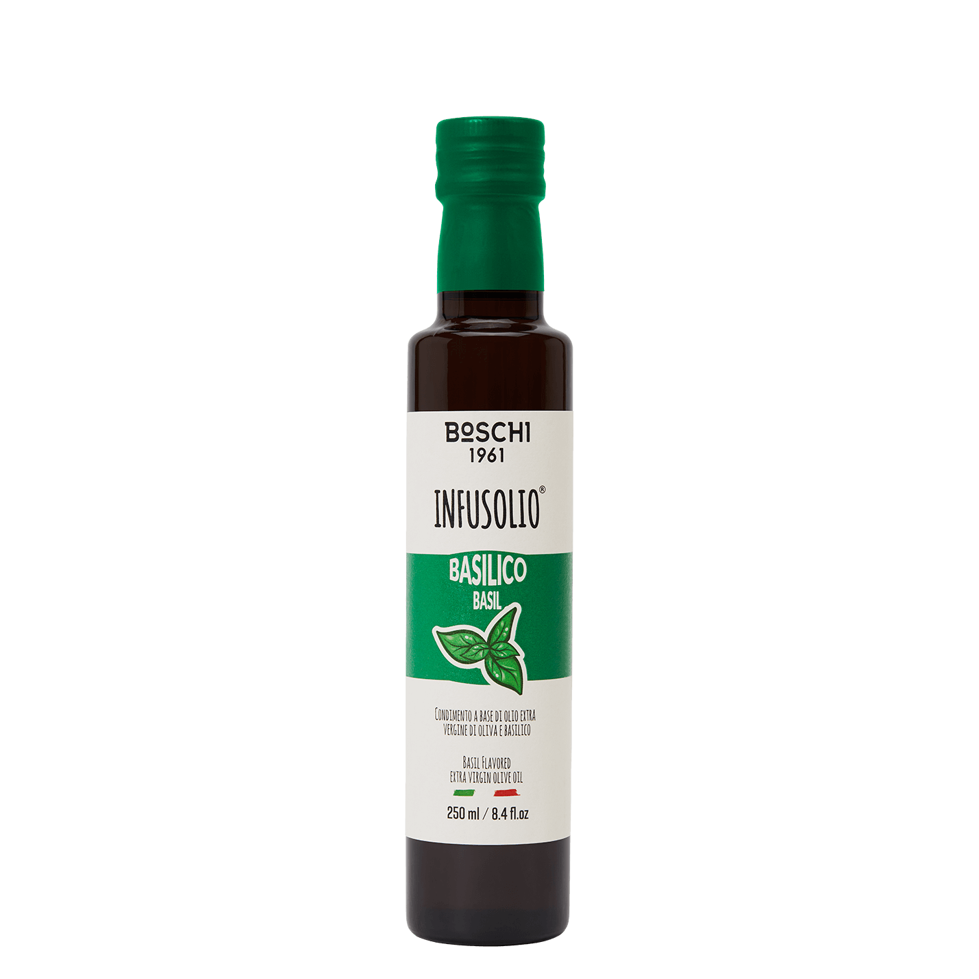 Huile d'olive extra vierge aromatisée au basilic Il Boschetto – 250 ml - Boschi 1961 - Huile d'olive - - La Guilde Culinaire
