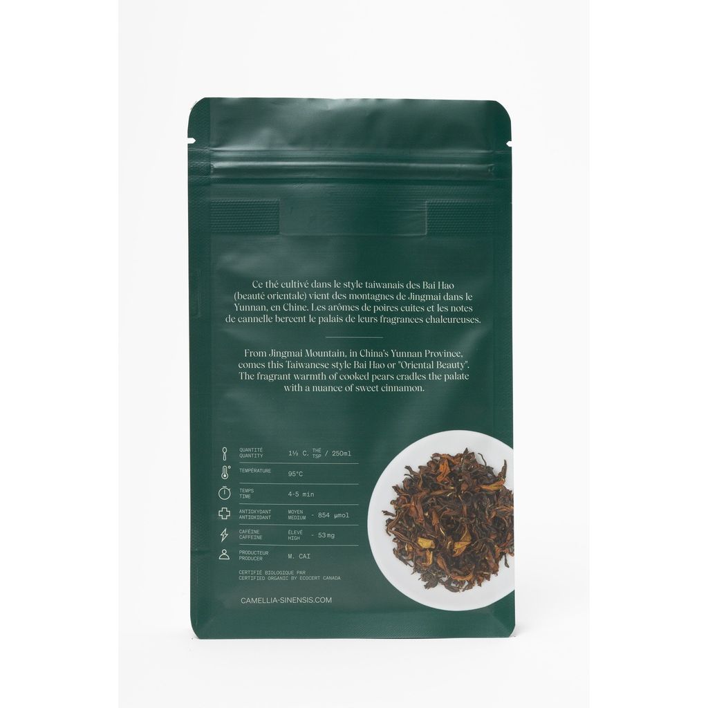 Beauté Orientale biologique (sac de 40g) - Camellia Sinensis - Thé et infusion - - La Guilde Culinaire