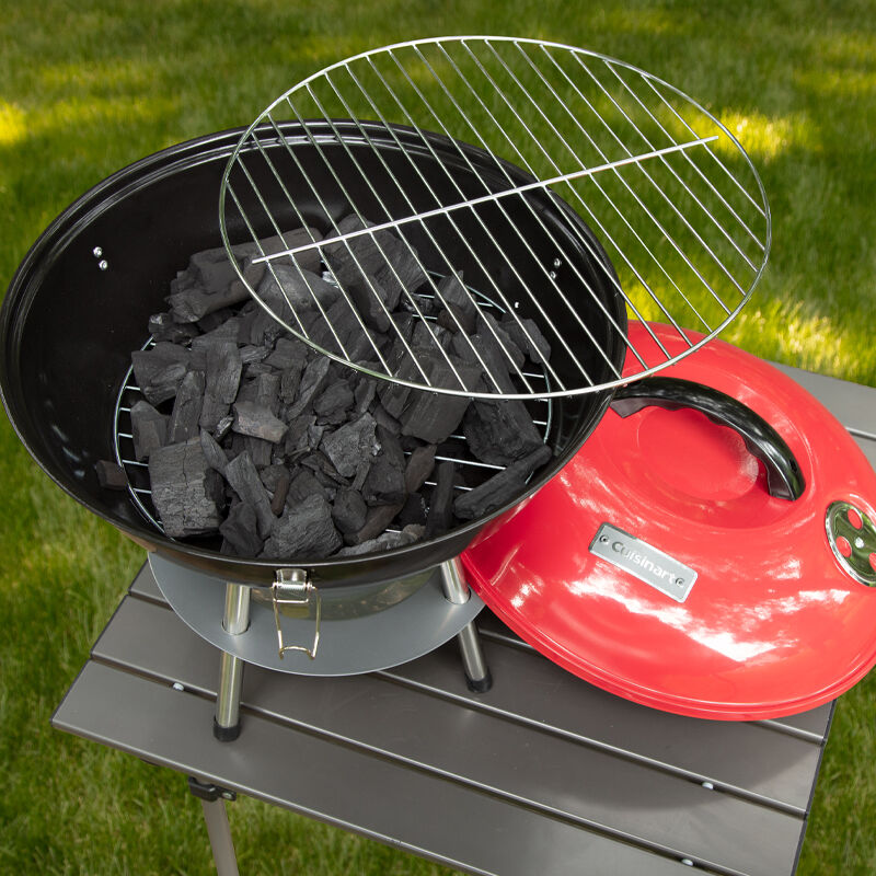 Barbecue au charbon portatif de 14 po (35 cm) – Rouge - Cuisinart - BBQ - - La Guilde Culinaire