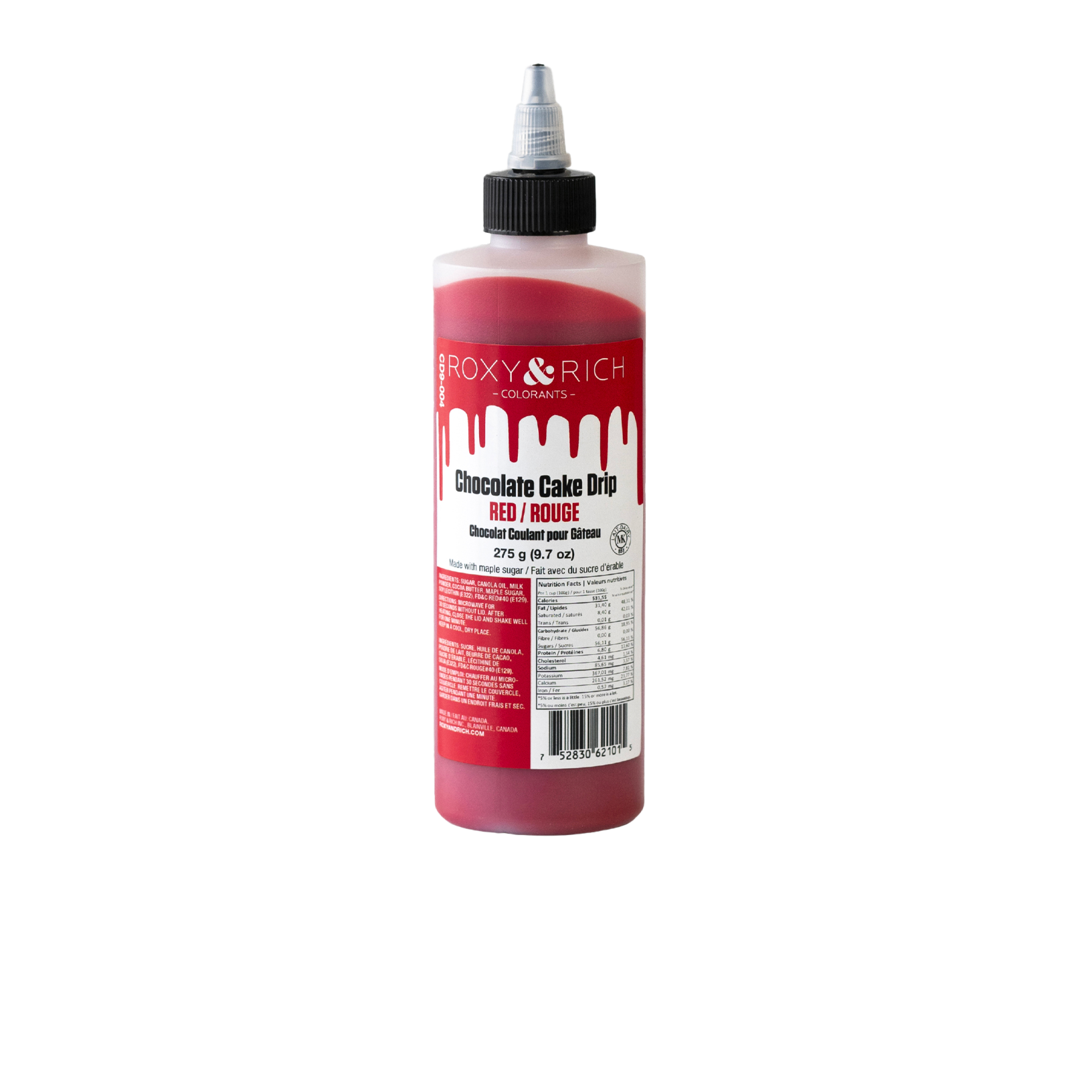 Chocolat Coulant pour Gâteau “Cake Drip” Rouge 75g - Roxy & Rich - Chocolat coulant pour gâteau - CD2-004 - La Guilde Culinaire
