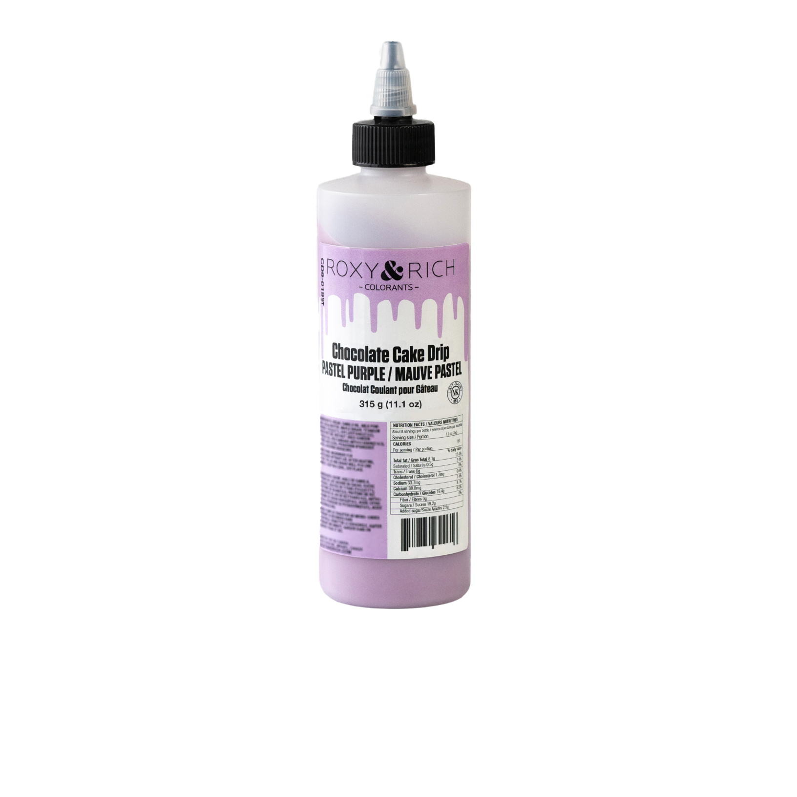 Chocolat Coulant pour Gâteau “Cake Drip” Mauve Pastel - 275g - Roxy & Rich - Chocolat coulant pour gâteau - - La Guilde Culinaire
