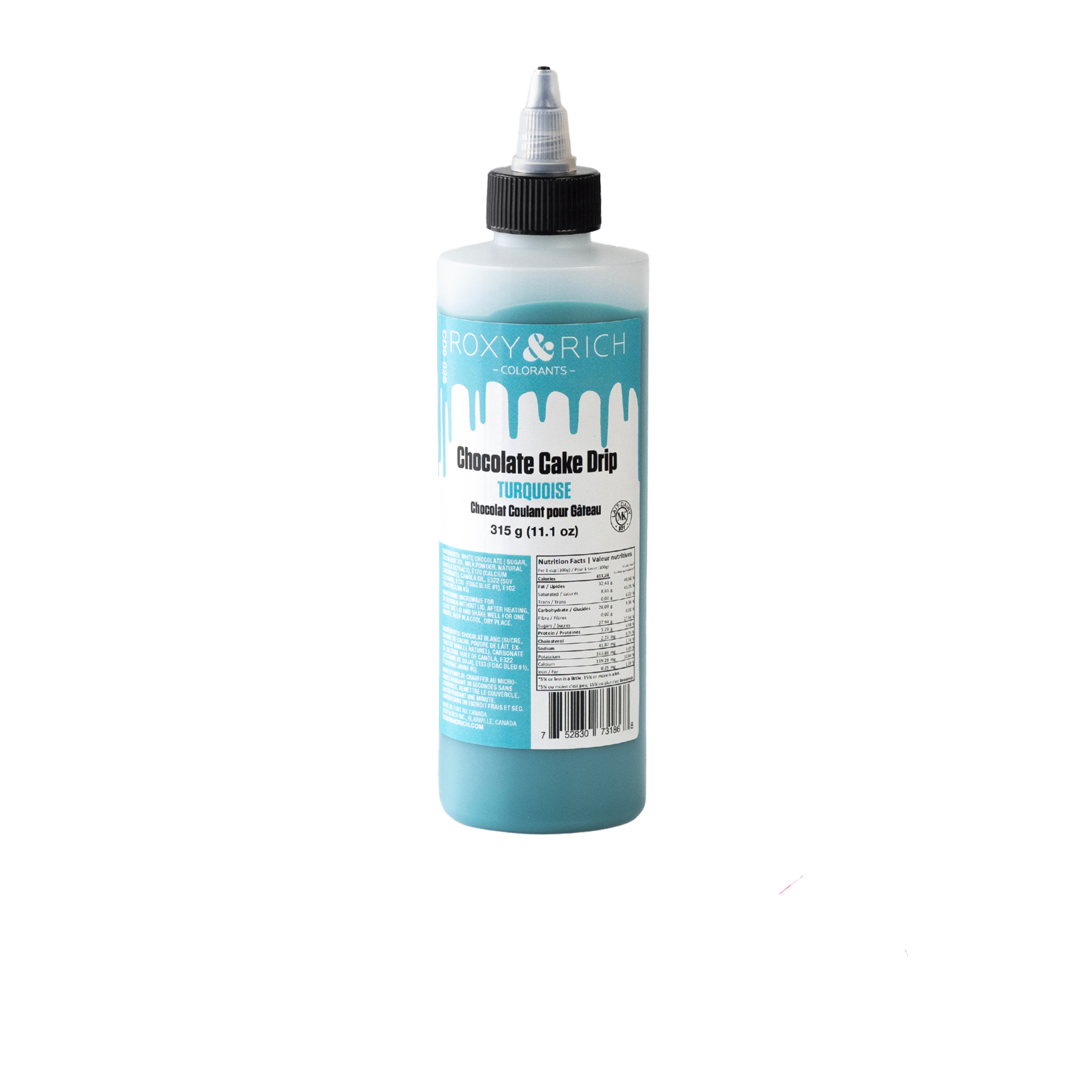 Chocolat Coulant pour Gâteau “Cake Drip” Turquoise - 315g - Roxy & Rich - Chocolat coulant pour gâteau - - La Guilde Culinaire