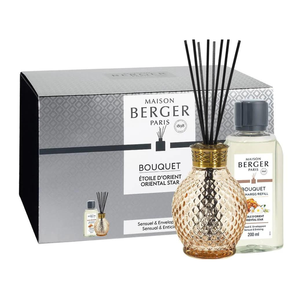 Coffret bouquet parfumé Originelle couleur miel * - Maison Berger Paris - Bouquet parfumé - - La Guilde Culinaire