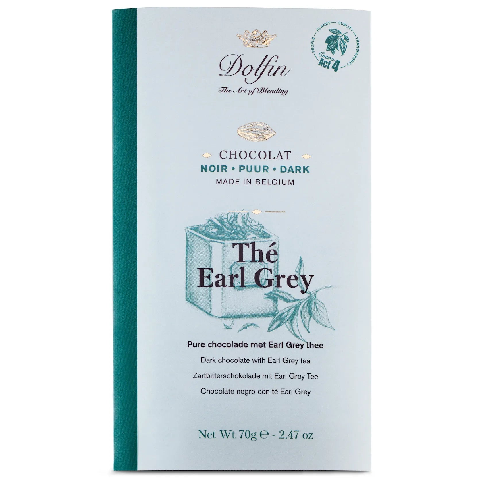 Chocolat noir Thé Earl Grey - Dolfin - Tablette de chocolat - - La Guilde Culinaire