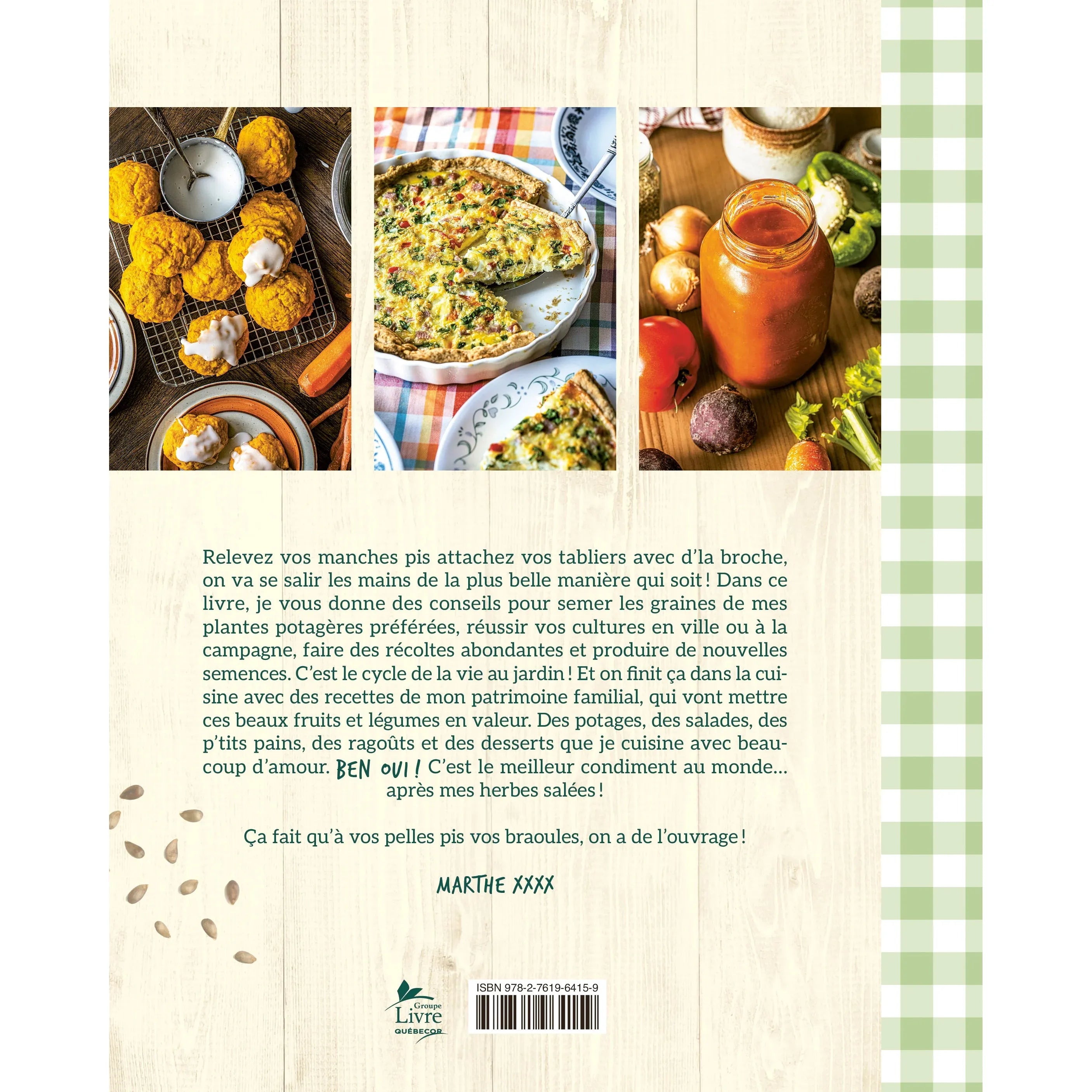 De la graine à la table :Trucs de jardinage et recettes du terroir - De L'Homme Ed. - Livre de cuisine - - La Guilde Culinaire