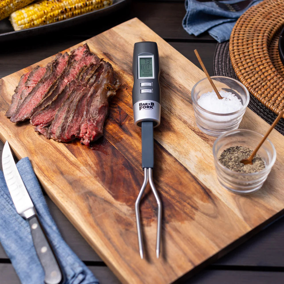Fourchette de barbecue numérique BarBFork avec thermomètre intégré - Maverick - Thermomètre de cuisson - - La Guilde Culinaire