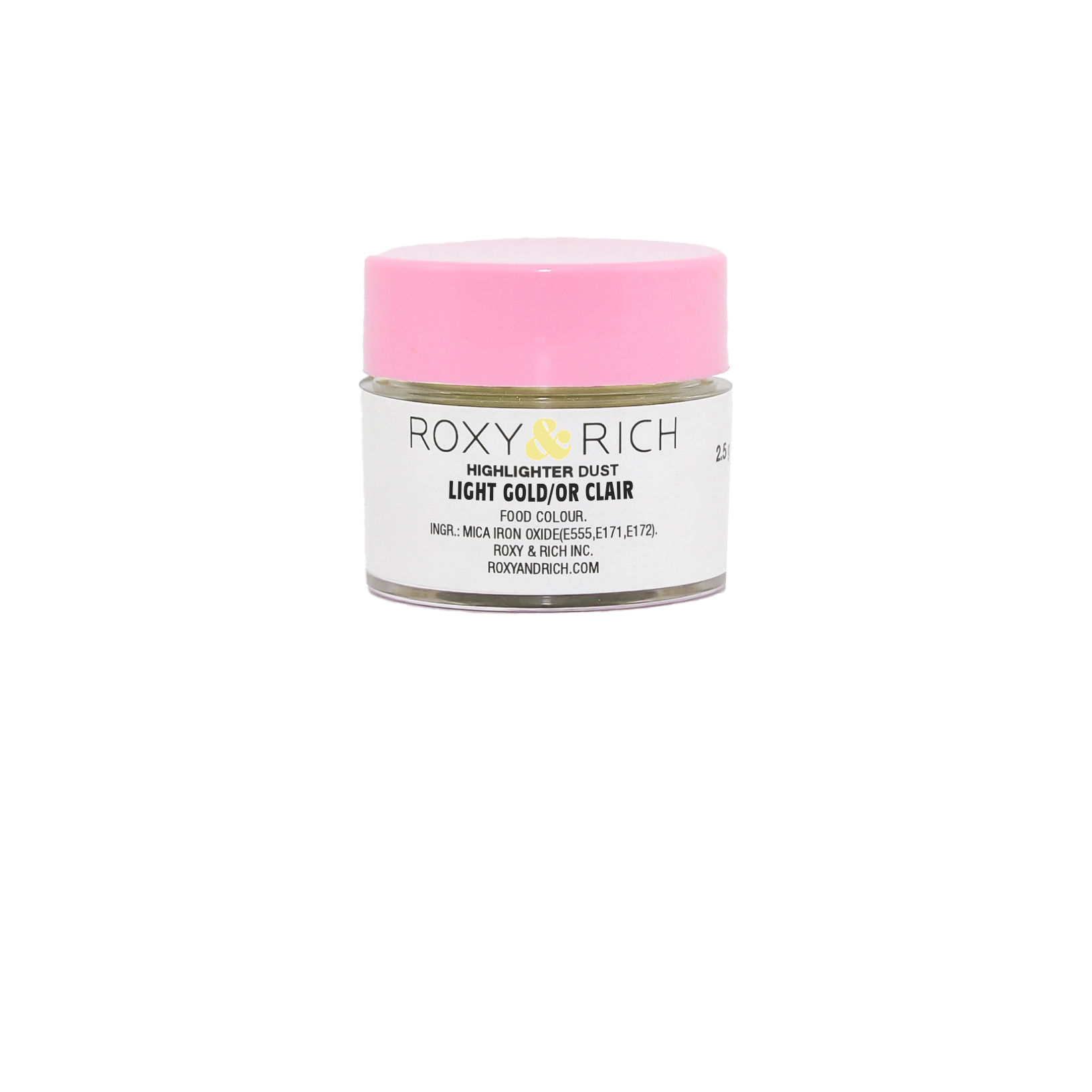 Poudre Highlighter couleur Or Clair 2.5g - Roxy & Rich - Poudre Highlighter - G2-002 - La Guilde Culinaire