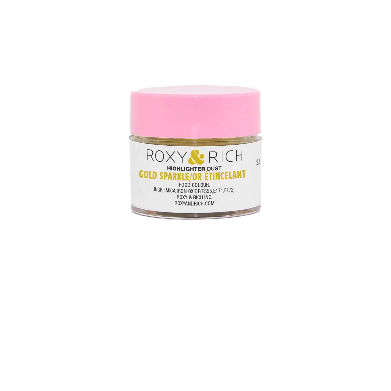 Poudre Highlighter couleur Or Étincelant 2.5g - Roxy & Rich - Poudre Highlighter - G2-009 - La Guilde Culinaire