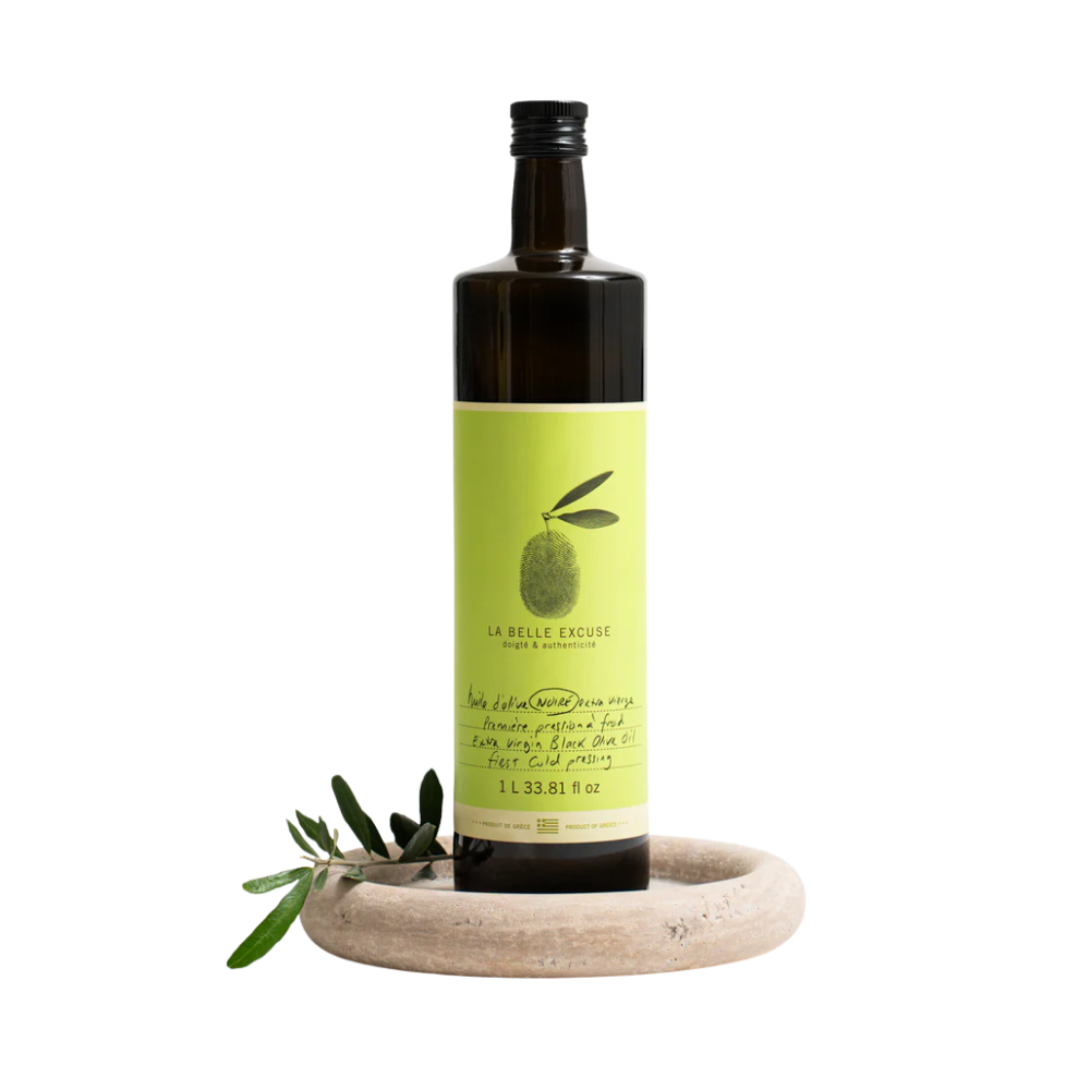 Huile d’olive noire extra vierge (première pression à froid) 1L - La Belle Excuse - Huile d'olive - - La Guilde Culinaire