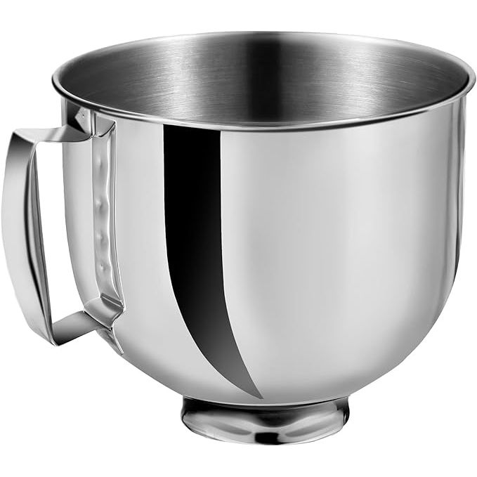 Bol en acier inoxydable poli de 5 pintes avec poignée pour KitchenAid - Kitchenaid - Bol batteur sur socle - - La Guilde Culinaire