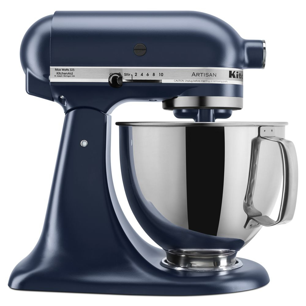 Batteur sur socle KitchenAid à tête inclinable de 5 pintes de la série Artisan - Bleu d'encre - Kitchenaid - Batteur sur socle - - La Guilde Culinaire