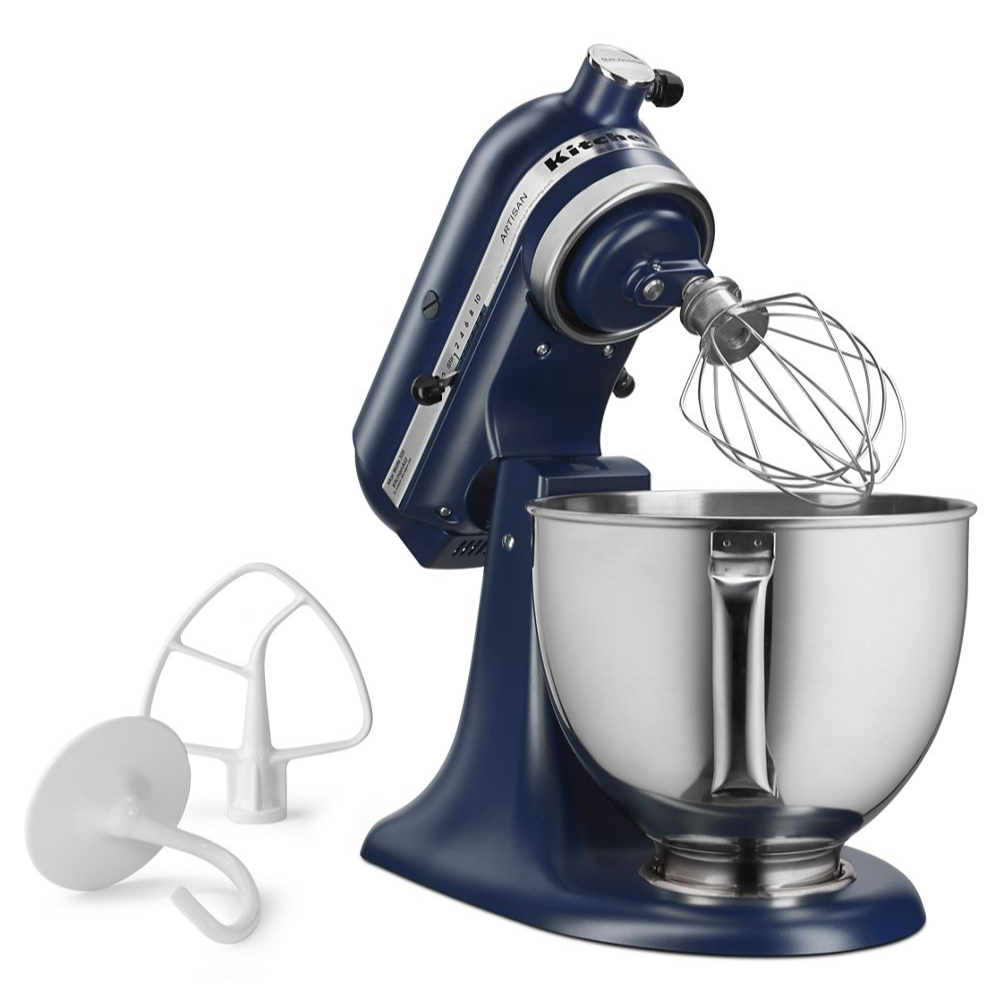 Batteur sur socle KitchenAid à tête inclinable de 5 pintes de la série Artisan - Bleu d'encre - Kitchenaid - Batteur sur socle - - La Guilde Culinaire